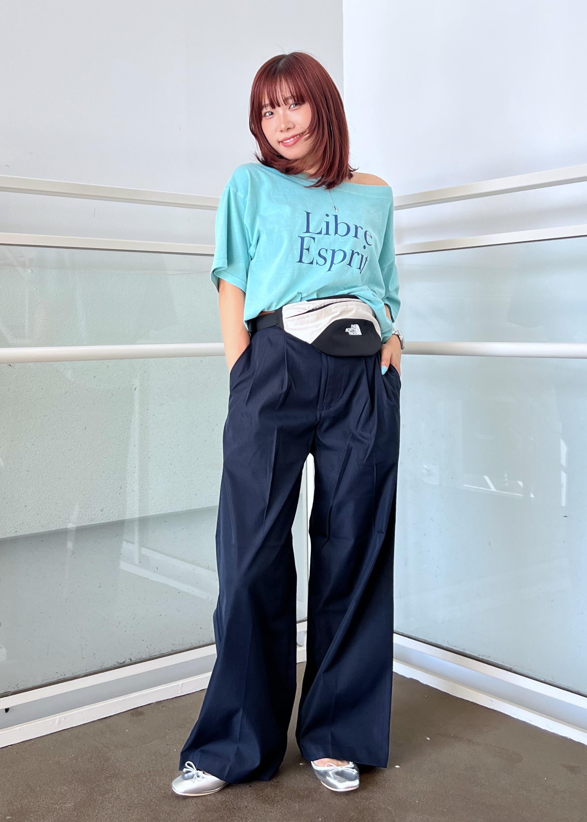 ROPE' PICNICのオフショルプリントハーフスリーブTシャツを使ったコーディネートを紹介します。｜Rakuten Fashion(楽天ファッション／旧楽天ブランドアベニュー)6117683