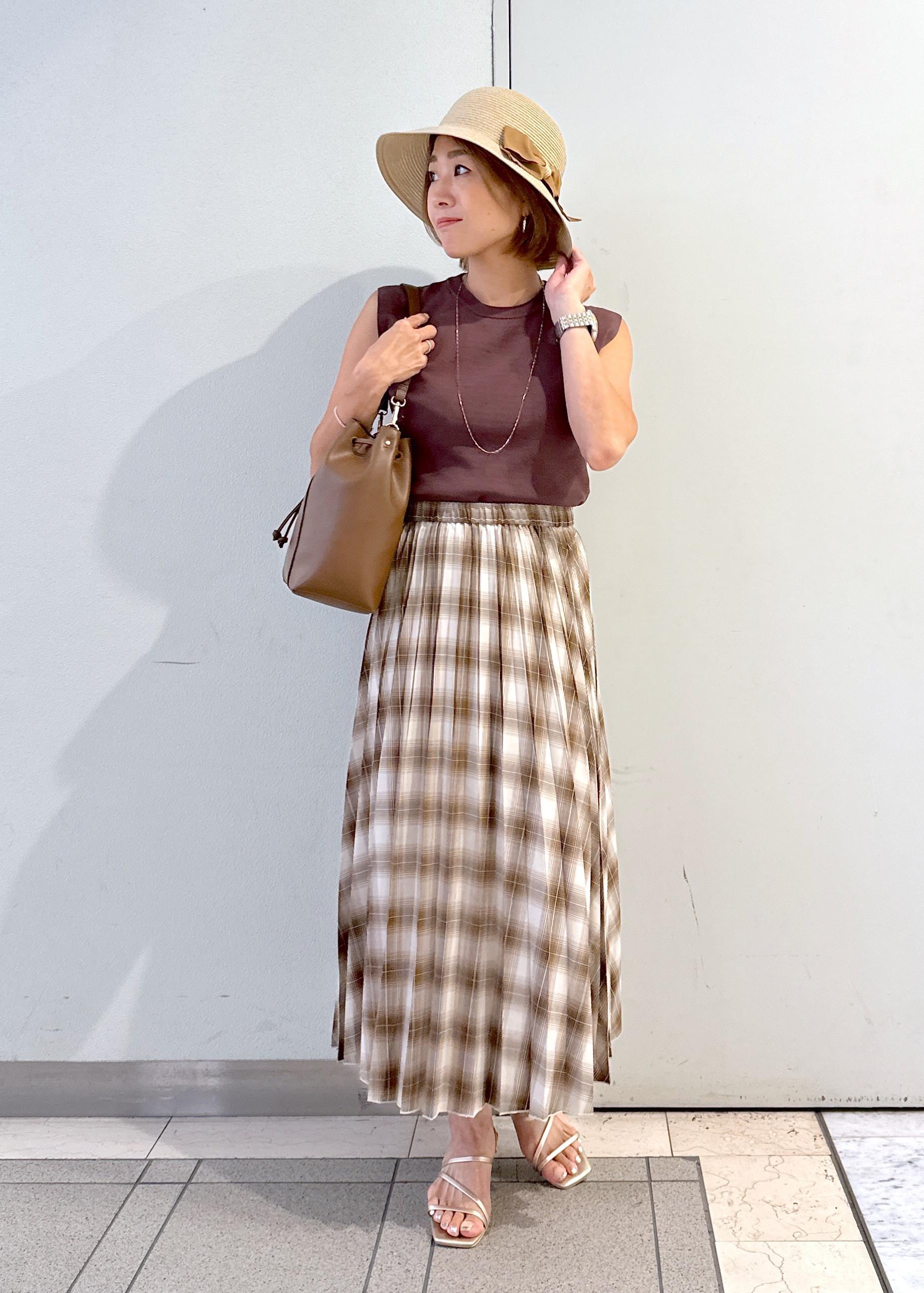 ROPE' PICNICの【UVカット・接触冷感・イージーケア】八方映えニット ゼロスリーブニットプルオーバーを使ったコーディネートを紹介します。｜Rakuten Fashion(楽天ファッション／旧楽天ブランドアベニュー)6117699