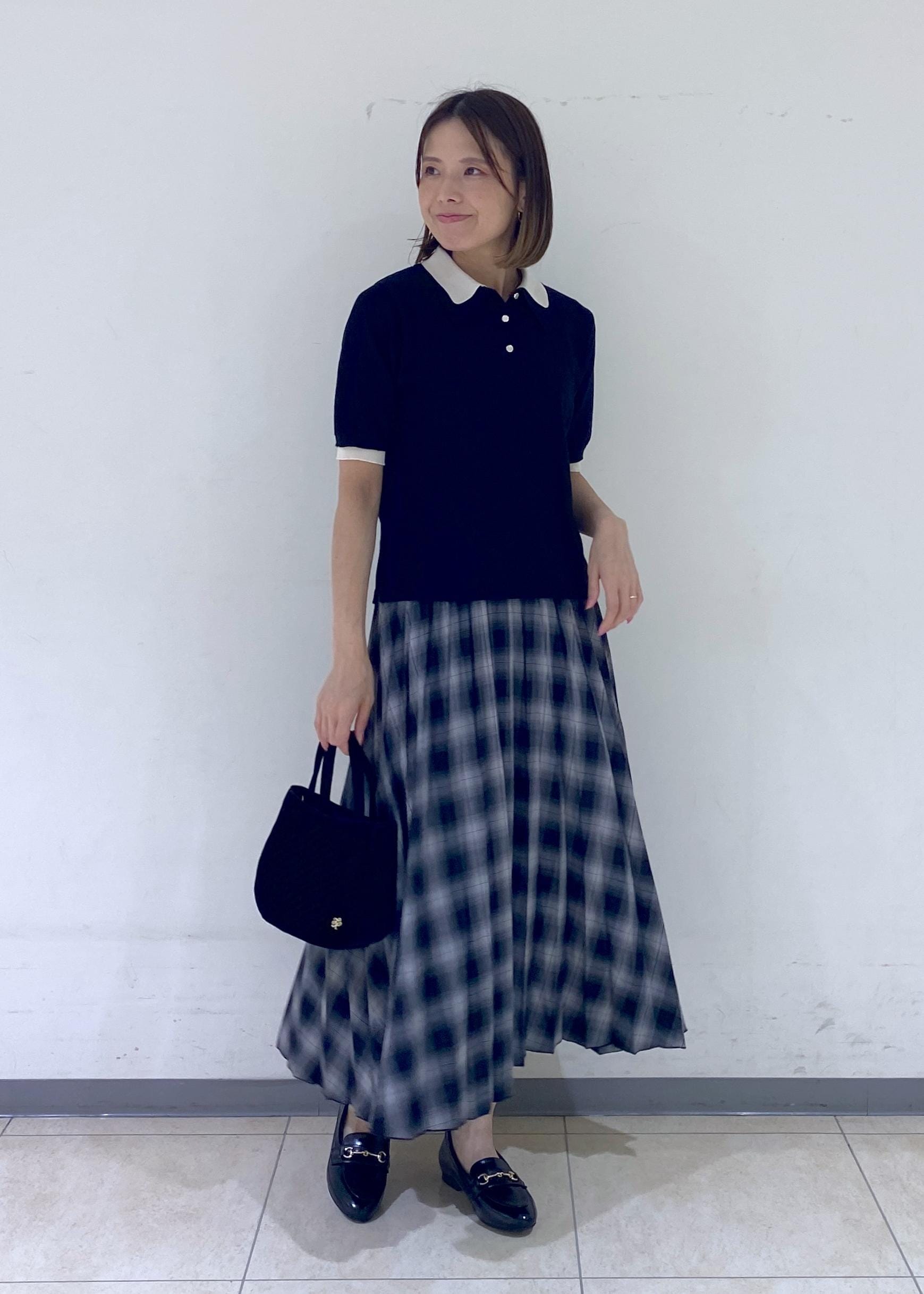 ROPE' PICNICのチェック柄プリーツスカートを使ったコーディネートを紹介します。｜Rakuten Fashion(楽天ファッション／旧楽天ブランドアベニュー)6142467