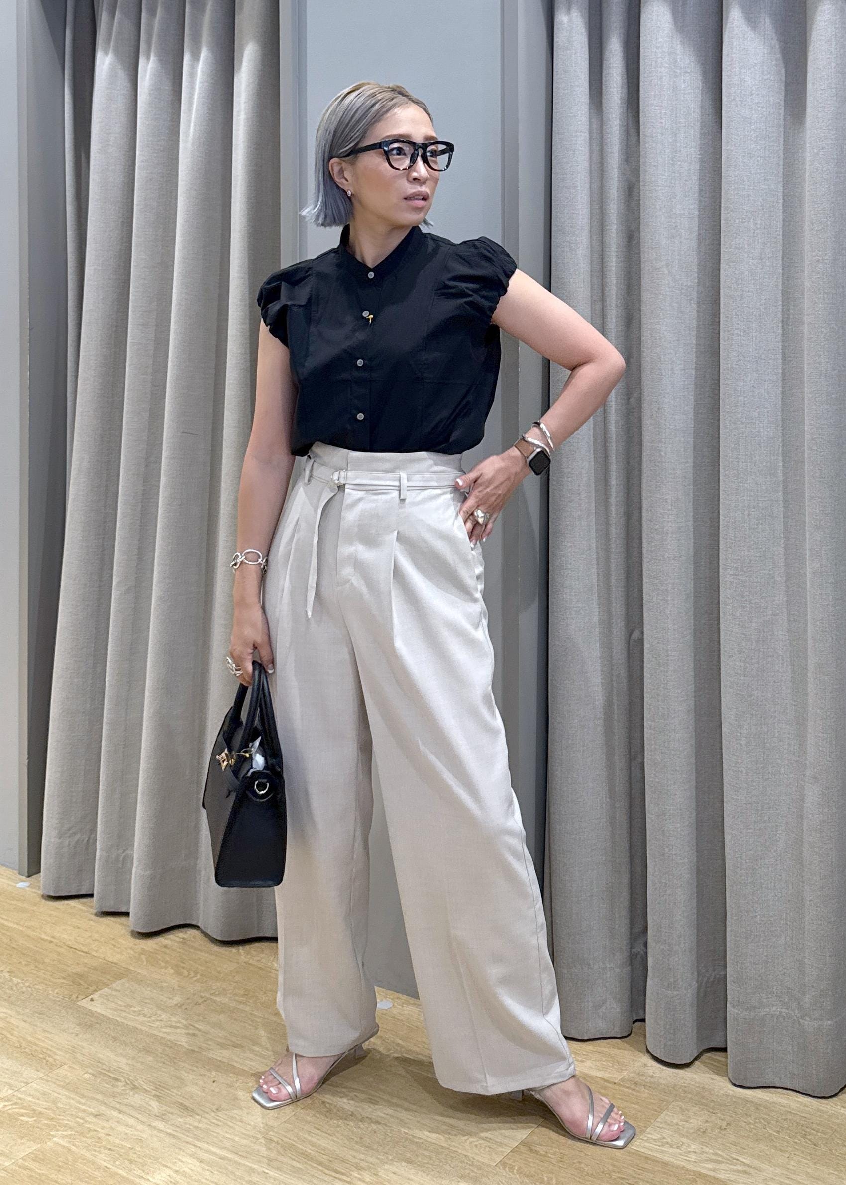 ROPE' PICNICの【抗菌防臭・接触冷感・UVカット】カナパハイウエストパンツ/セットアップ対応を使ったコーディネートを紹介します。｜Rakuten Fashion(楽天ファッション／旧楽天ブランドアベニュー)6142521