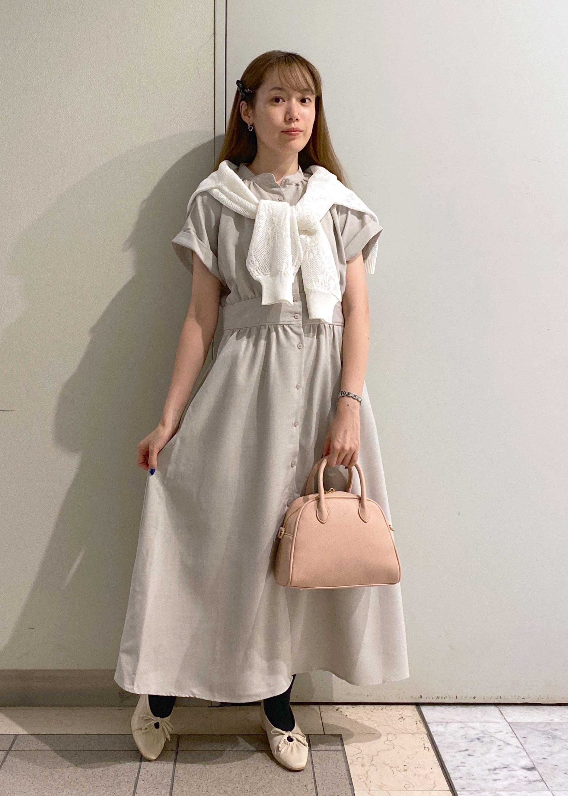 ROPE' PICNICのフレンチドルマンワンピースを使ったコーディネートを紹介します。｜Rakuten Fashion(楽天ファッション／旧楽天ブランドアベニュー)6142522