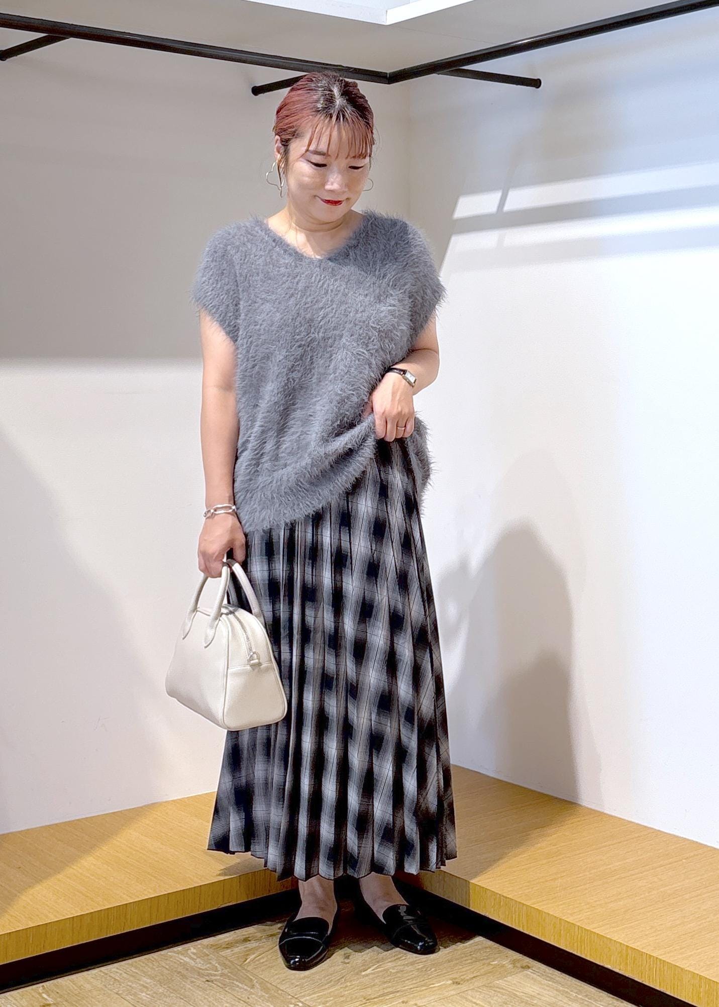 ROPE' PICNICのチェック柄プリーツスカートを使ったコーディネートを紹介します。｜Rakuten Fashion(楽天ファッション／旧楽天ブランドアベニュー)6142529
