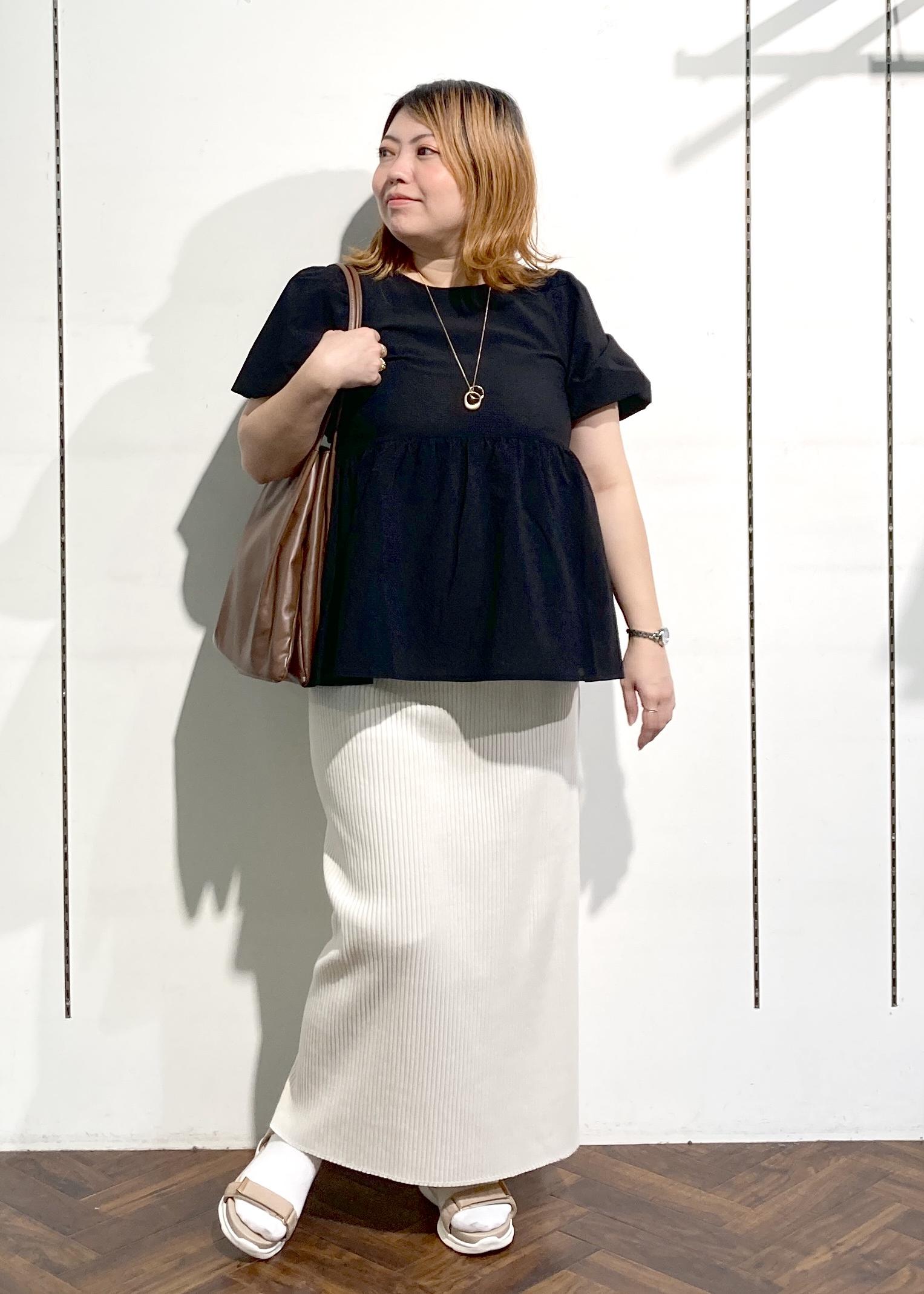 ROPE' PICNICの【新色追加】小柄さん向けサイズあり/トタンテレコアイラインスカートを使ったコーディネートを紹介します。｜Rakuten Fashion(楽天ファッション／旧楽天ブランドアベニュー)6142535