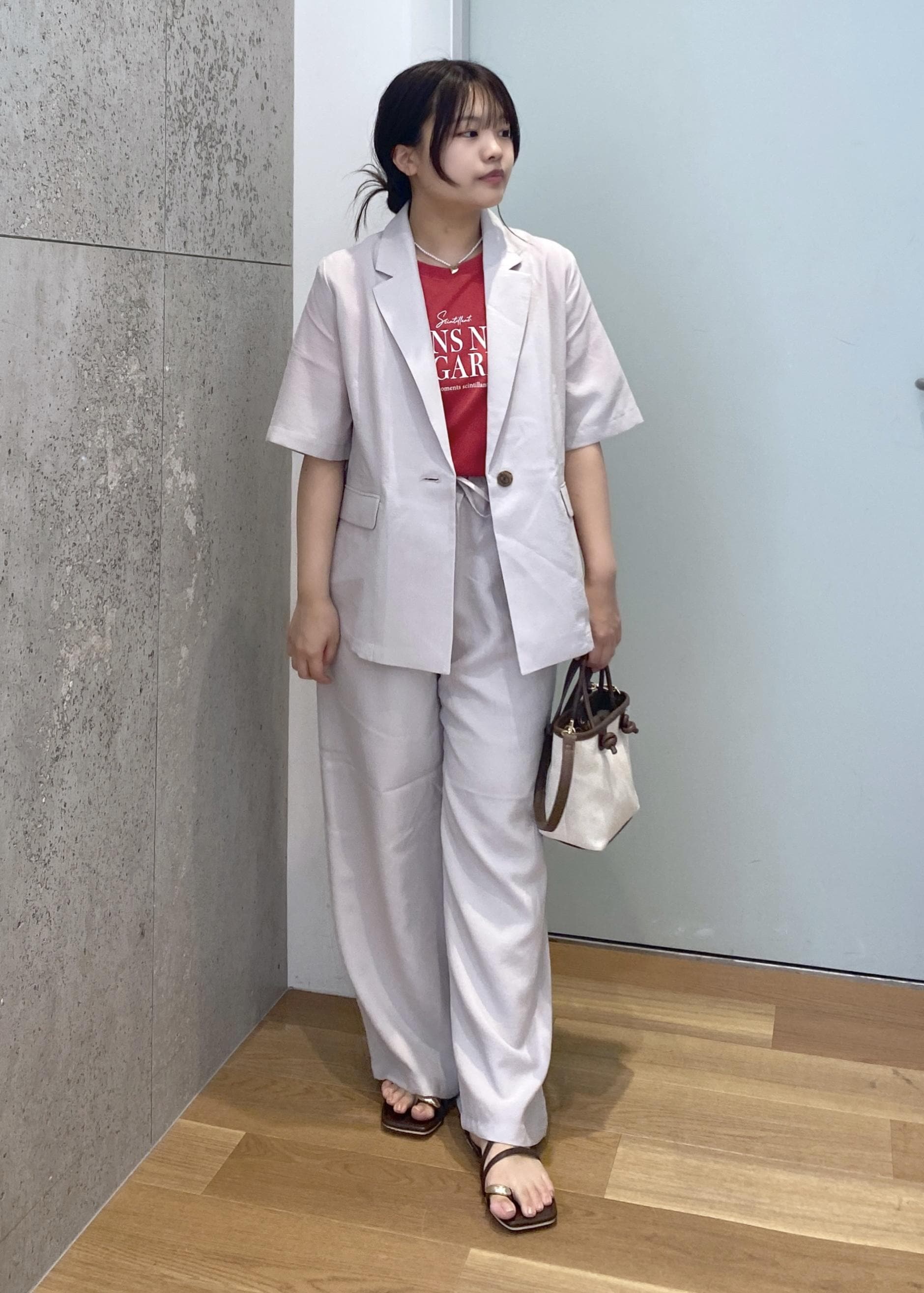 ROPE' PICNICの【吸水速乾・防シワ】エフォートレスリラックスイージーワイドパンツを使ったコーディネートを紹介します。｜Rakuten Fashion(楽天ファッション／旧楽天ブランドアベニュー)6142546