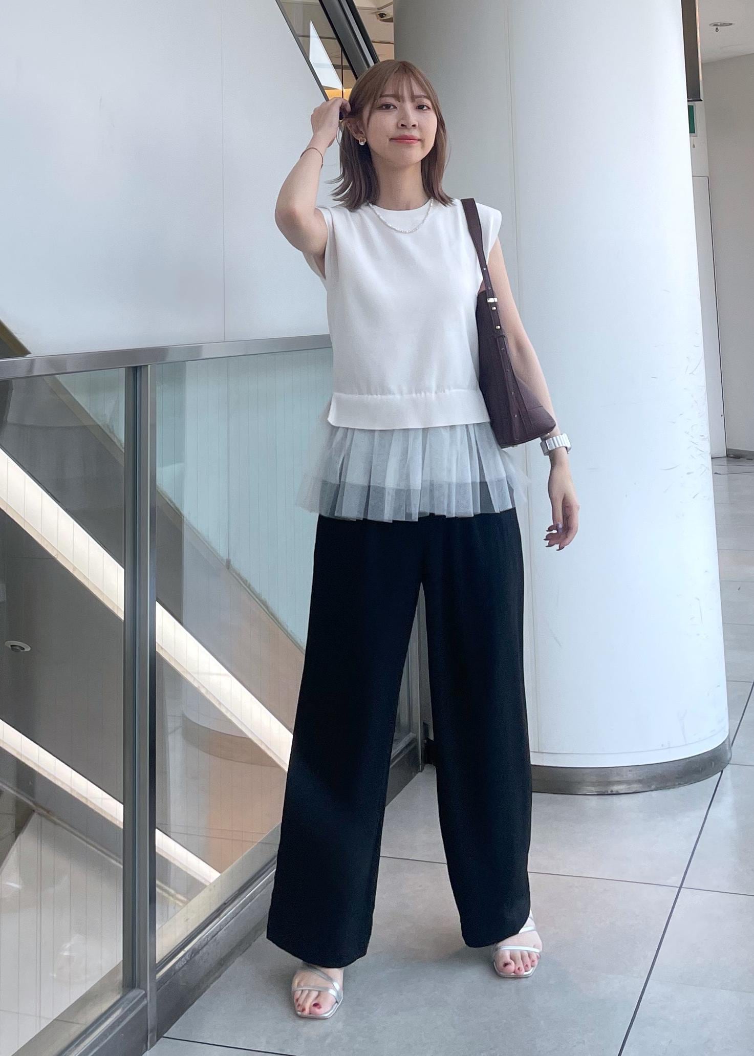 ROPE' PICNICのチュールドッキングプルオーバーを使ったコーディネートを紹介します。｜Rakuten Fashion(楽天ファッション／旧楽天ブランドアベニュー)6142548