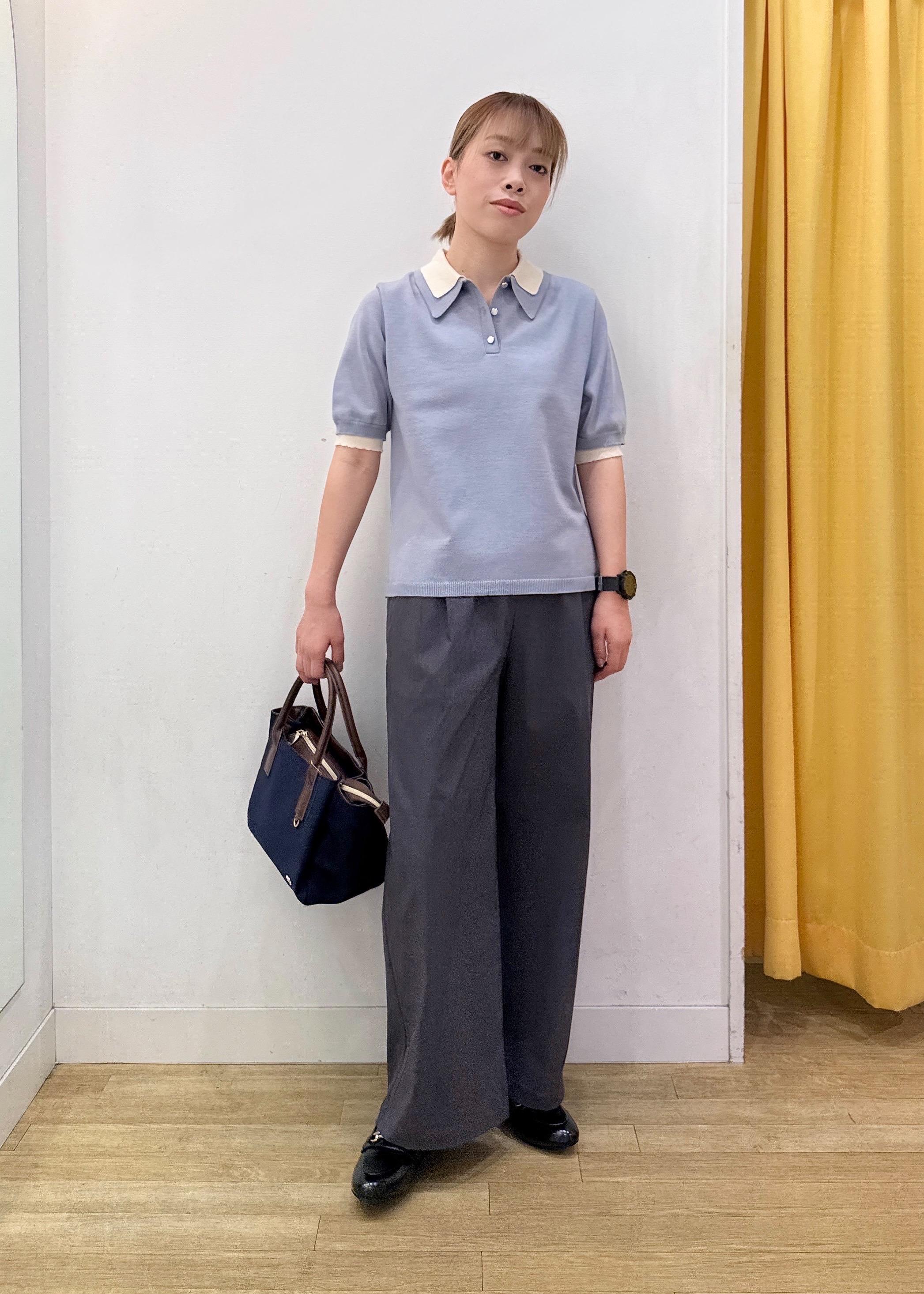 ROPE' PICNICの【新色追加】バイカラーレイヤード風ニットポロシャツを使ったコーディネートを紹介します。｜Rakuten Fashion(楽天ファッション／旧楽天ブランドアベニュー)6142351