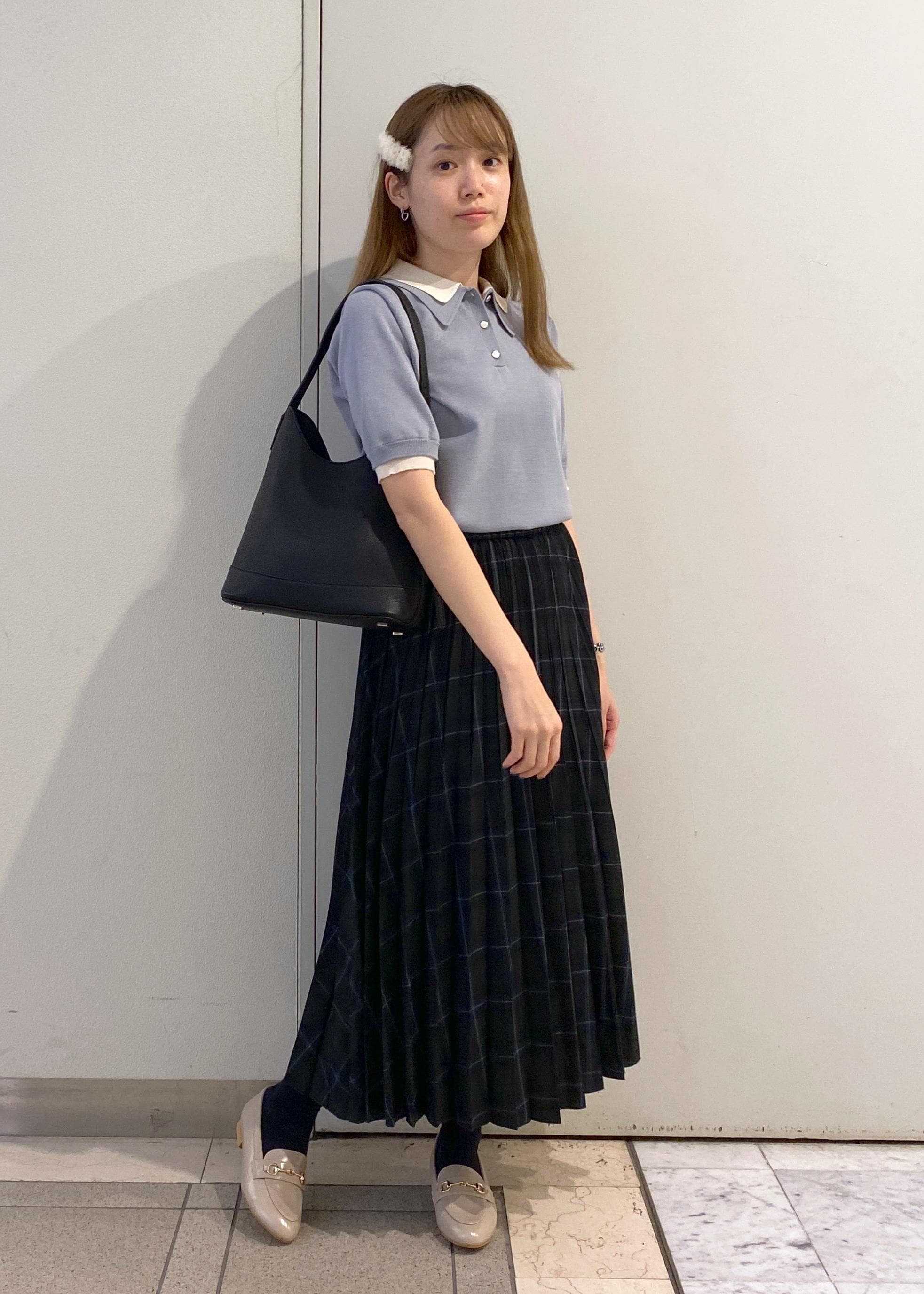 ROPE' PICNICの【新色追加】バイカラーレイヤード風ニットポロシャツを使ったコーディネートを紹介します。｜Rakuten Fashion(楽天ファッション／旧楽天ブランドアベニュー)6142574