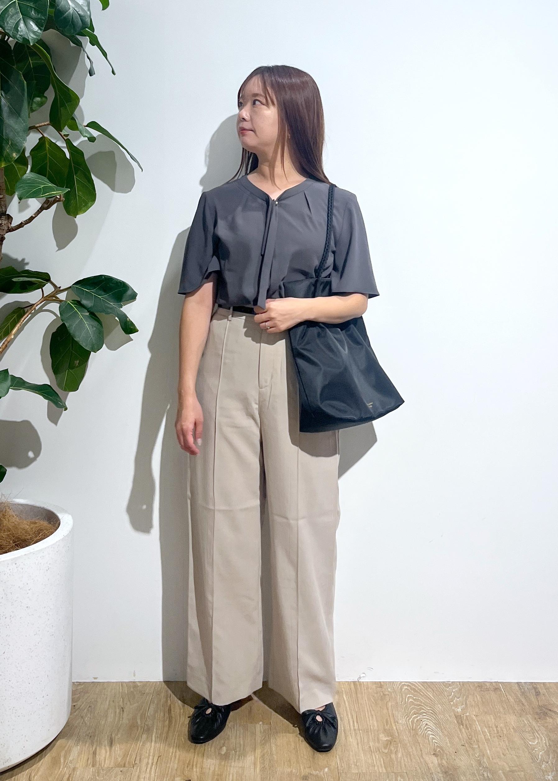 ROPE' PICNICの【UVカット・速乾】【リネンライク・シリーズ】ピンタックワイドスラックスパンツ/セットアップ対応を使ったコーディネートを紹介します。｜Rakuten Fashion(楽天ファッション／旧楽天ブランドアベニュー)6142623