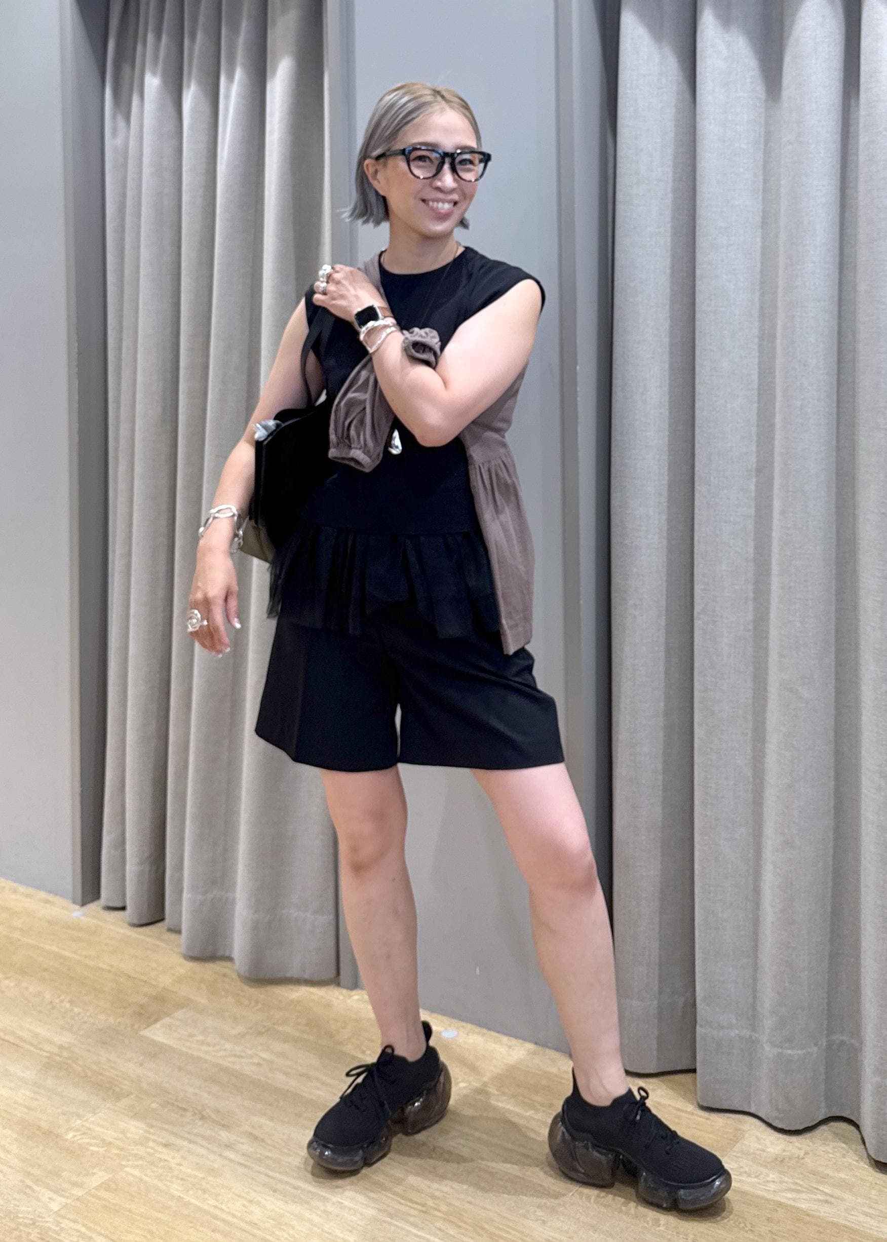 ROPE' PICNICのハーフタックパンツを使ったコーディネートを紹介します。｜Rakuten Fashion(楽天ファッション／旧楽天ブランドアベニュー)6142664