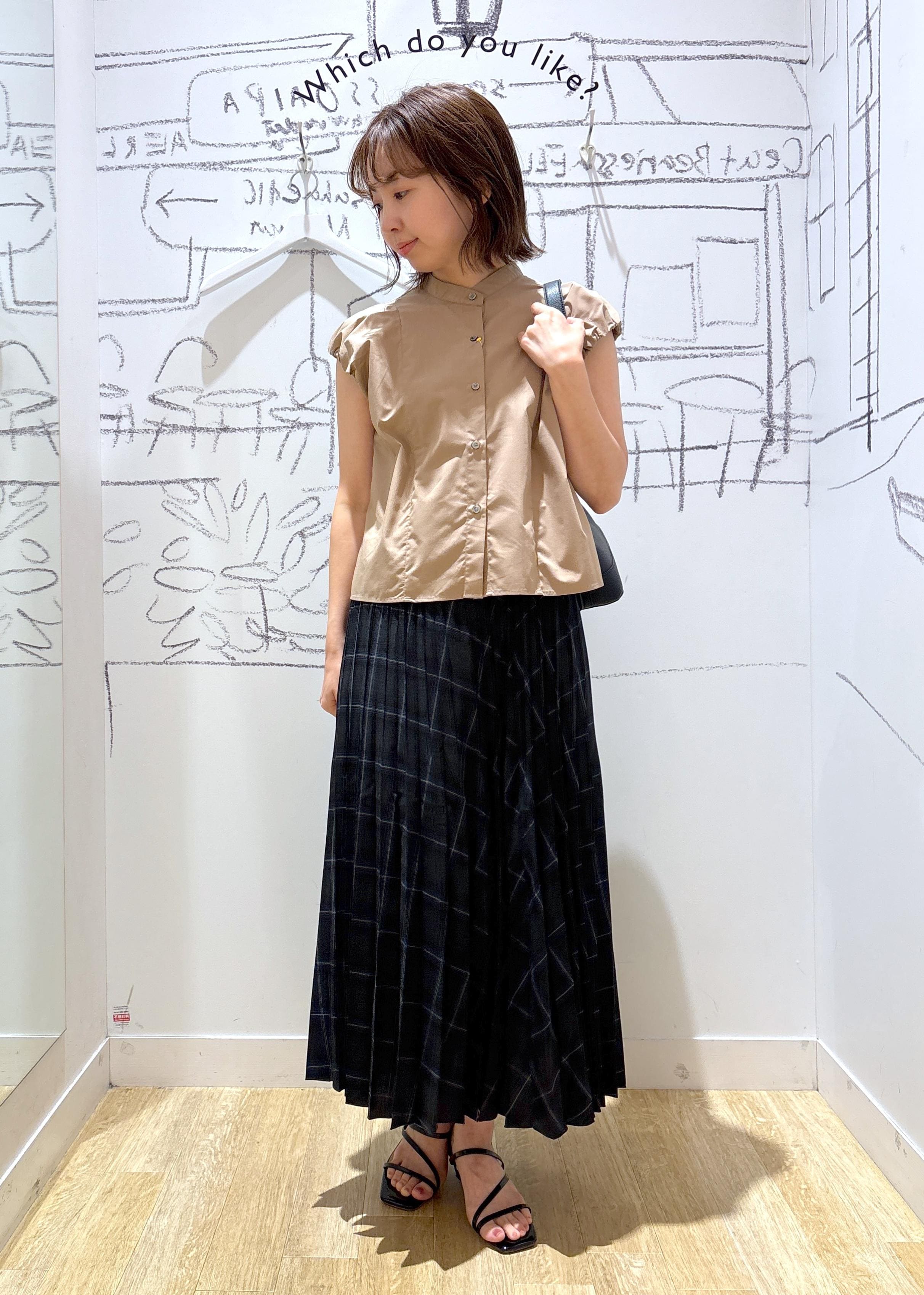 ROPE' PICNICのチェック柄プリーツスカートを使ったコーディネートを紹介します。｜Rakuten Fashion(楽天ファッション／旧楽天ブランドアベニュー)6142634