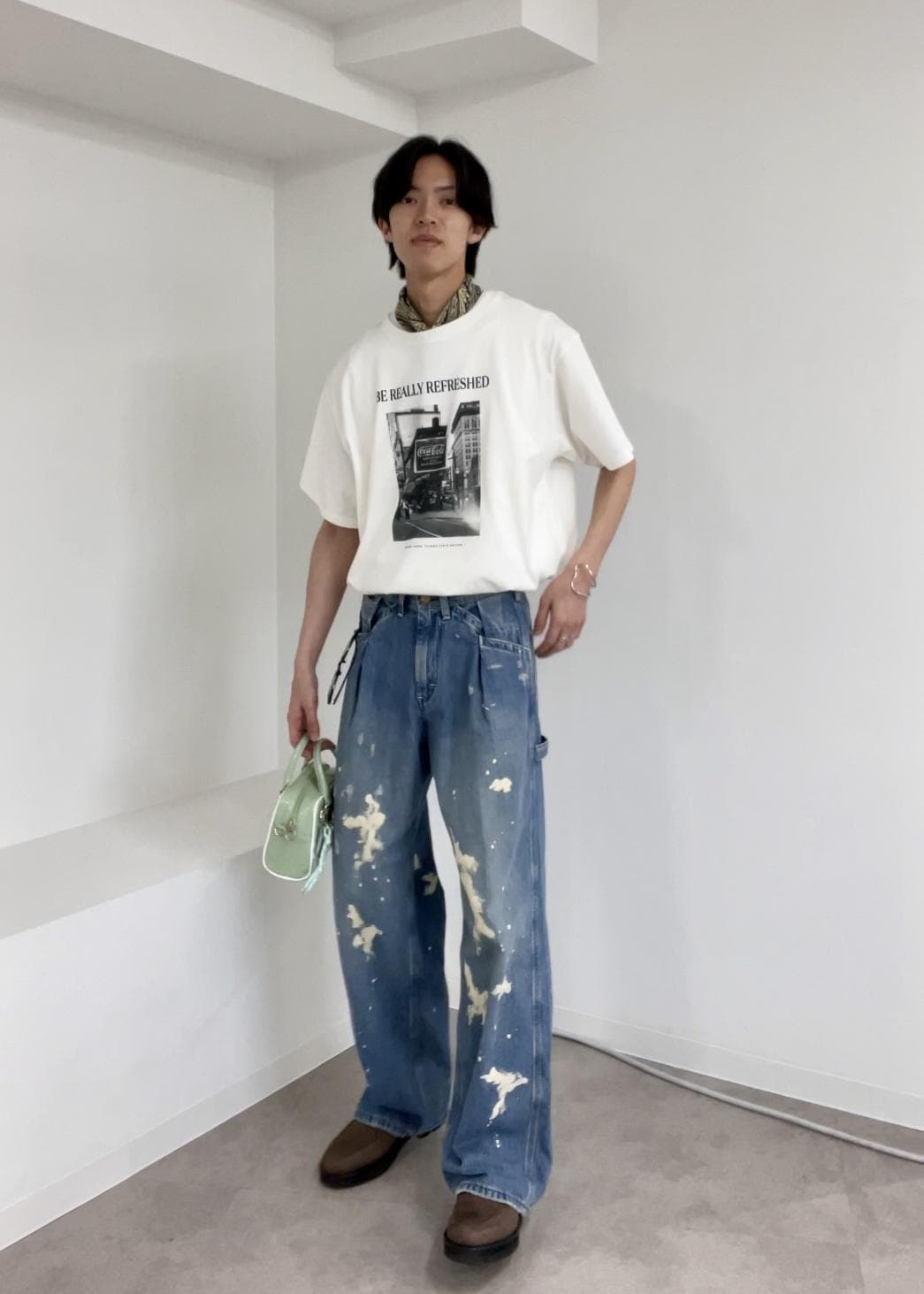 ROPE' PICNICの【Coca-Cola】【汗染み加工】アソートグラフィックTシャツを使ったコーディネートを紹介します。｜Rakuten Fashion(楽天ファッション／旧楽天ブランドアベニュー)6142636