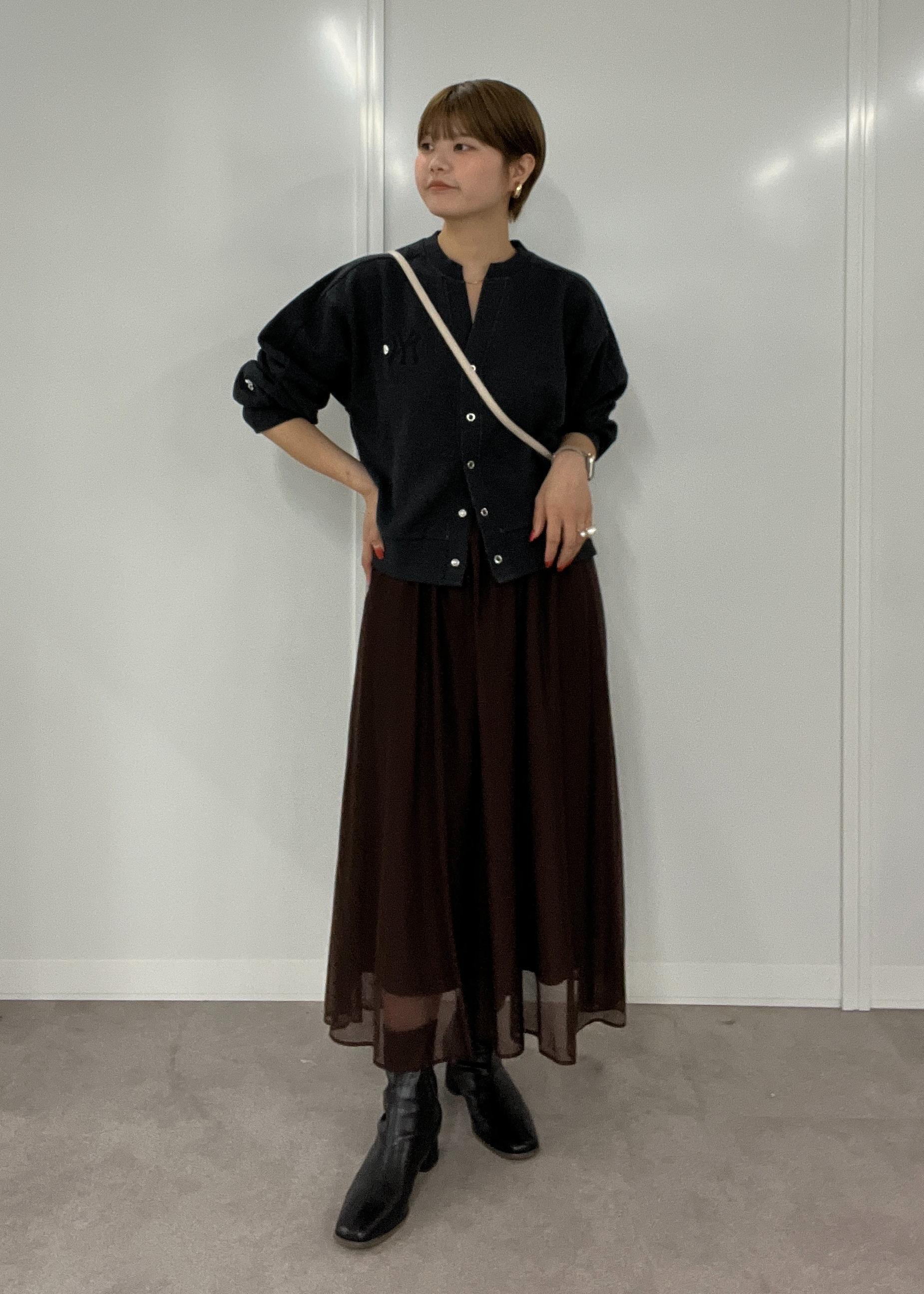 ROPE' PICNICのエアリーシアーギャザーロングスカートを使ったコーディネートを紹介します。｜Rakuten Fashion(楽天ファッション／旧楽天ブランドアベニュー)6142352