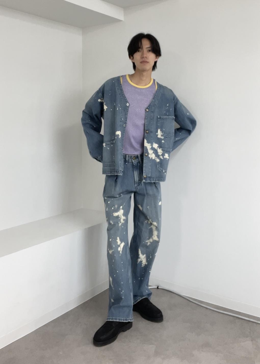 ADAM ET ROPE' | 【Lee x BELPER x M】PAINT ENGINIEER SHORT JACKET