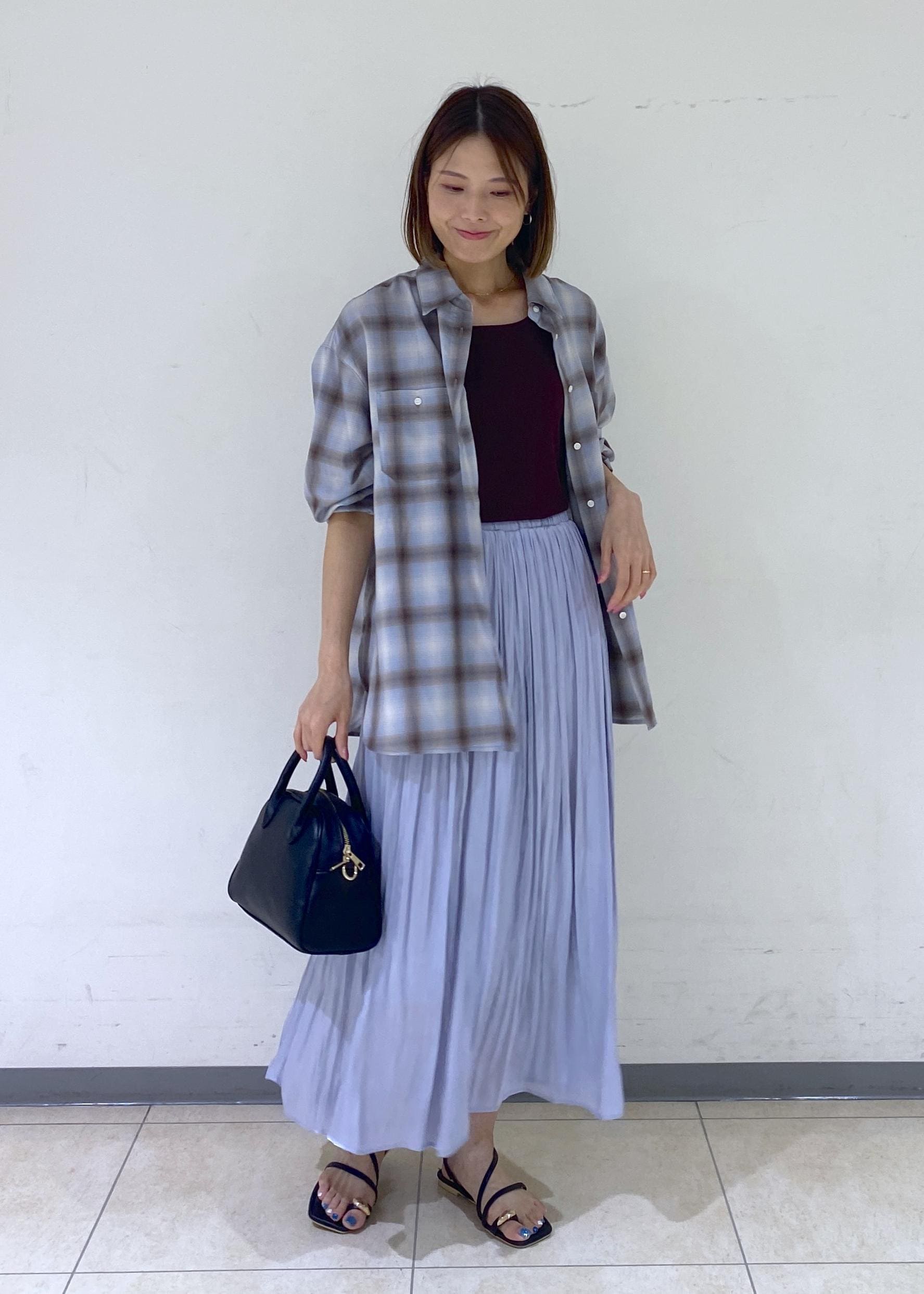 ROPE' PICNICのオンブレチェックシャツ/UVケアを使ったコーディネートを紹介します。｜Rakuten Fashion(楽天ファッション／旧楽天ブランドアベニュー)6142368