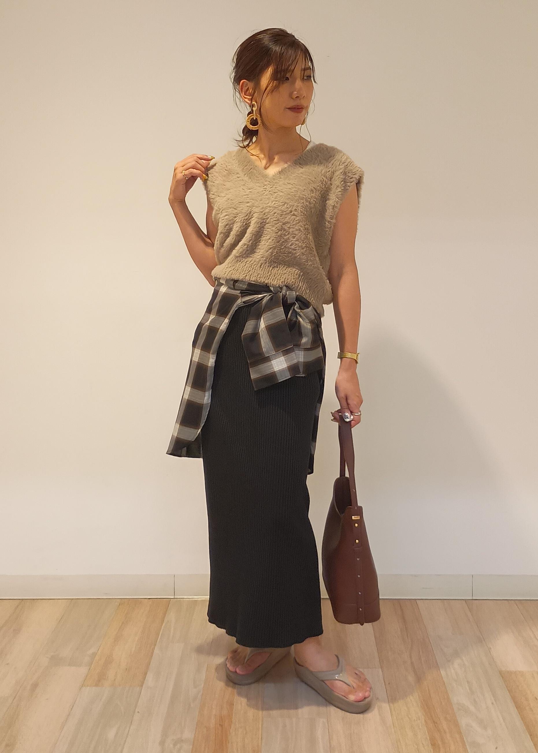 ROPE' PICNICのオンブレチェックシャツ/UVケアを使ったコーディネートを紹介します。｜Rakuten Fashion(楽天ファッション／旧楽天ブランドアベニュー)6142441