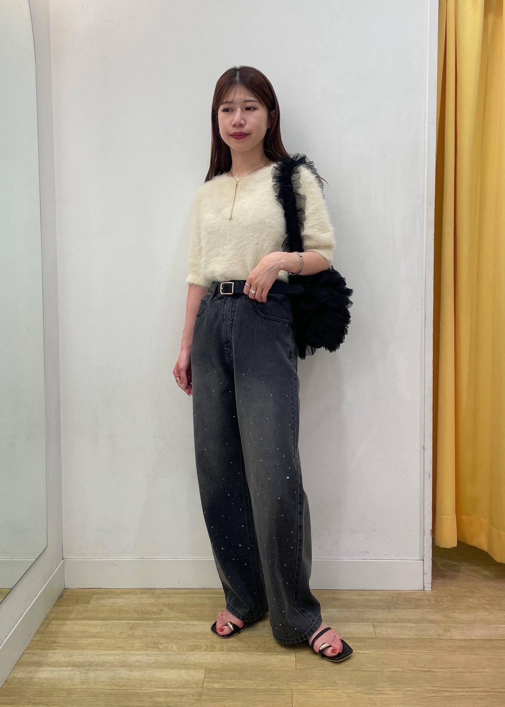 ROPE' PICNICのシャギーニットハーフスリーブプルオーバーを使ったコーディネートを紹介します。｜Rakuten Fashion(楽天ファッション／旧楽天ブランドアベニュー)6142411