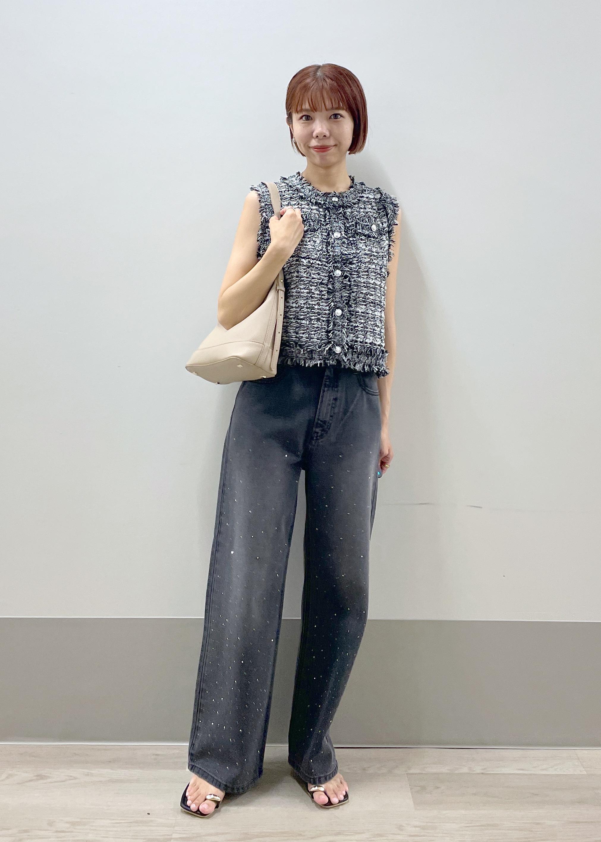 ROPE' PICNICの【新色追加】キラキラビジューデニムを使ったコーディネートを紹介します。｜Rakuten Fashion(楽天ファッション／旧楽天ブランドアベニュー)6142446