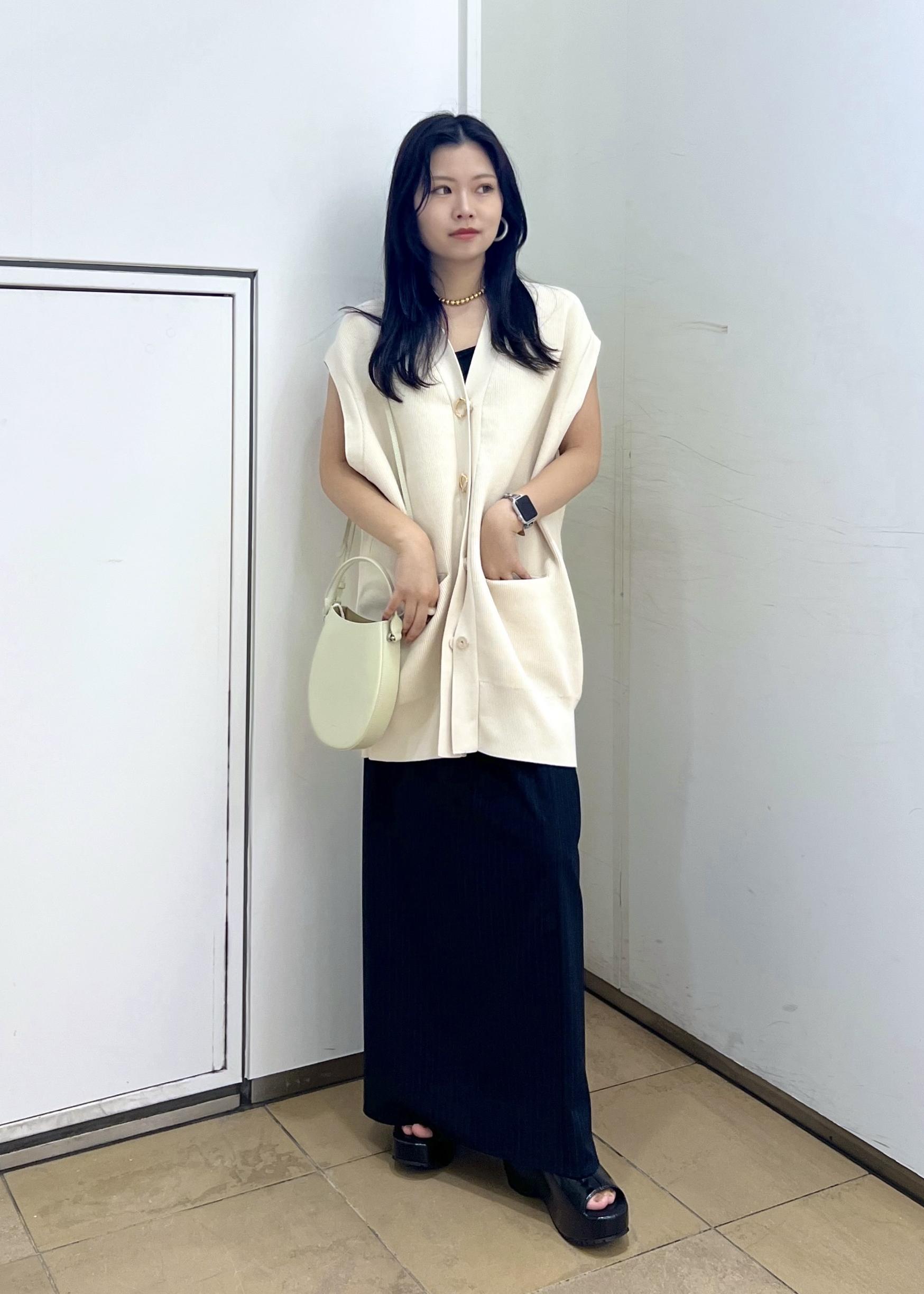 ADAM ET ROPE' | 【サステナブル】ミドルニットジレ | Rakuten Fashion