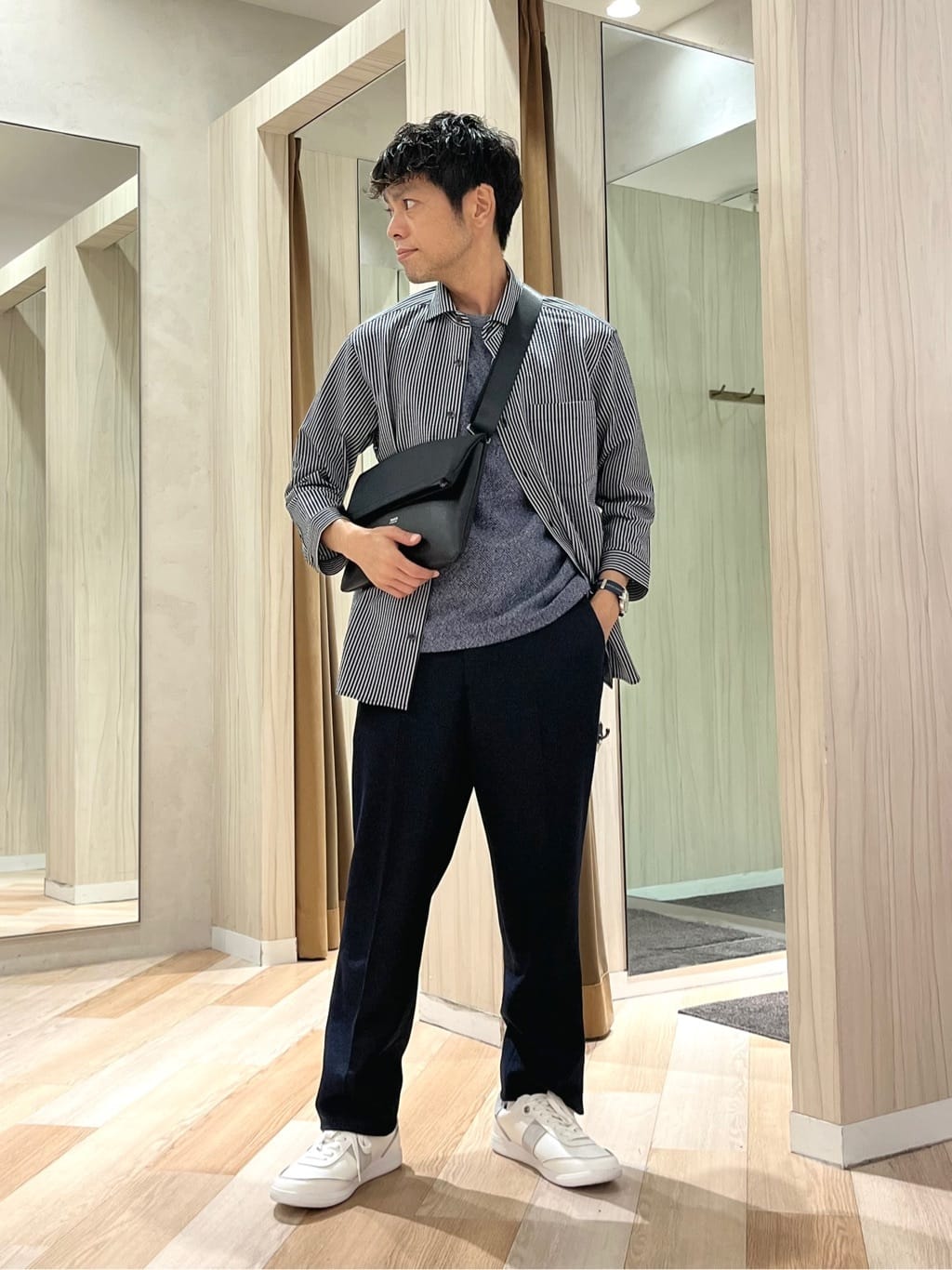 TAKEO KIKUCHIの【尾州織/Made in JAPAN】メランジ Tシャツを使ったコーディネートを紹介します。｜Rakuten Fashion(楽天ファッション／旧楽天ブランドアベニュー)6033599