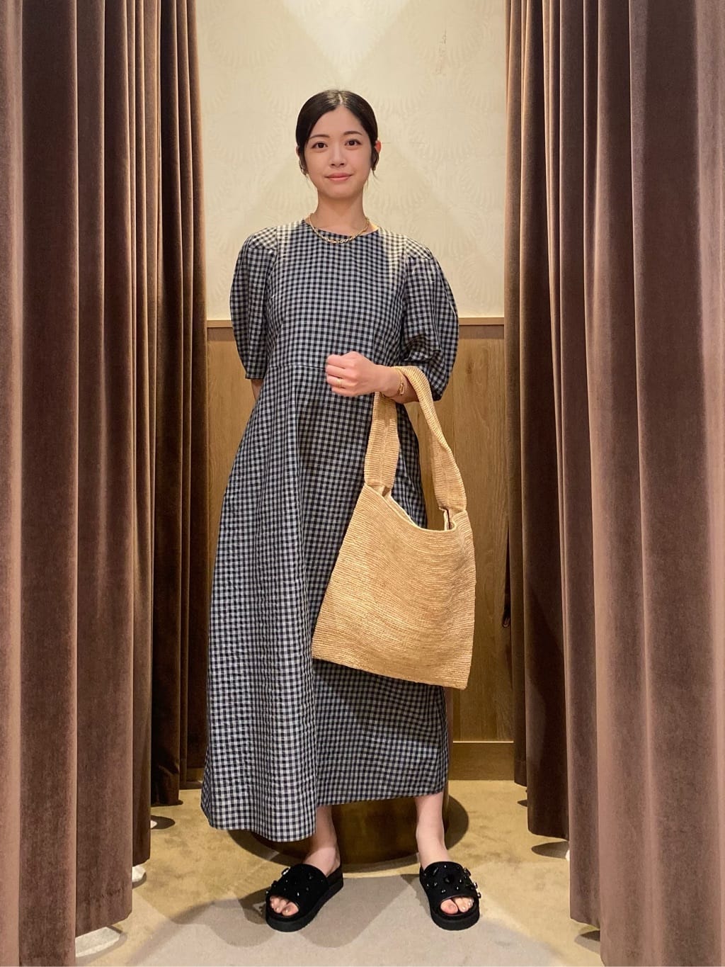 UNITED ARROWS LTD. OUTLET | オープン バックリボン チェック