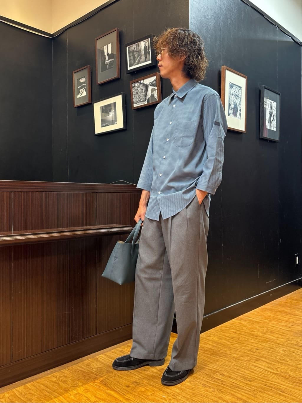 TAKEO KIKUCHIの【COOL CITY WEAR】DotAir(R)サッカー シャツを使ったコーディネートを紹介します。｜Rakuten Fashion(楽天ファッション／旧楽天ブランドアベニュー)6035772