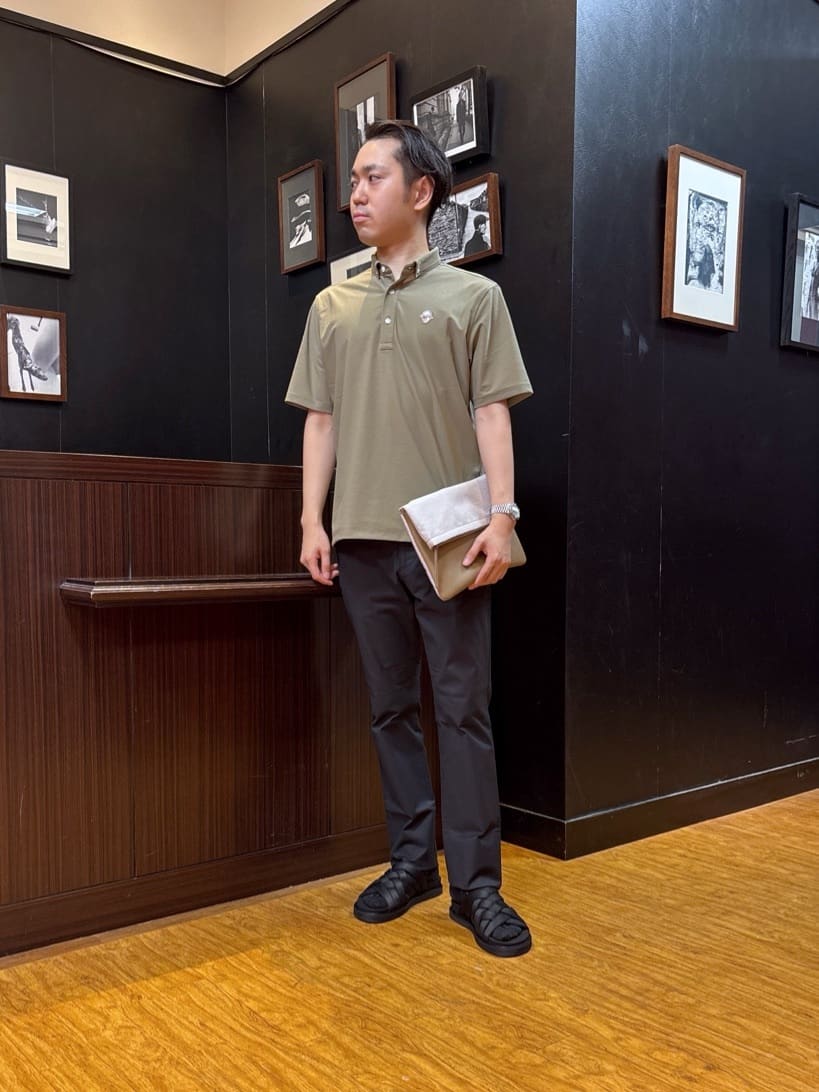 TAKEO KIKUCHIの【COOL CITY WEAR】エアートール ポロシャツ /接触冷感・通気性を使ったコーディネートを紹介します。｜Rakuten Fashion(楽天ファッション／旧楽天ブランドアベニュー)6040819