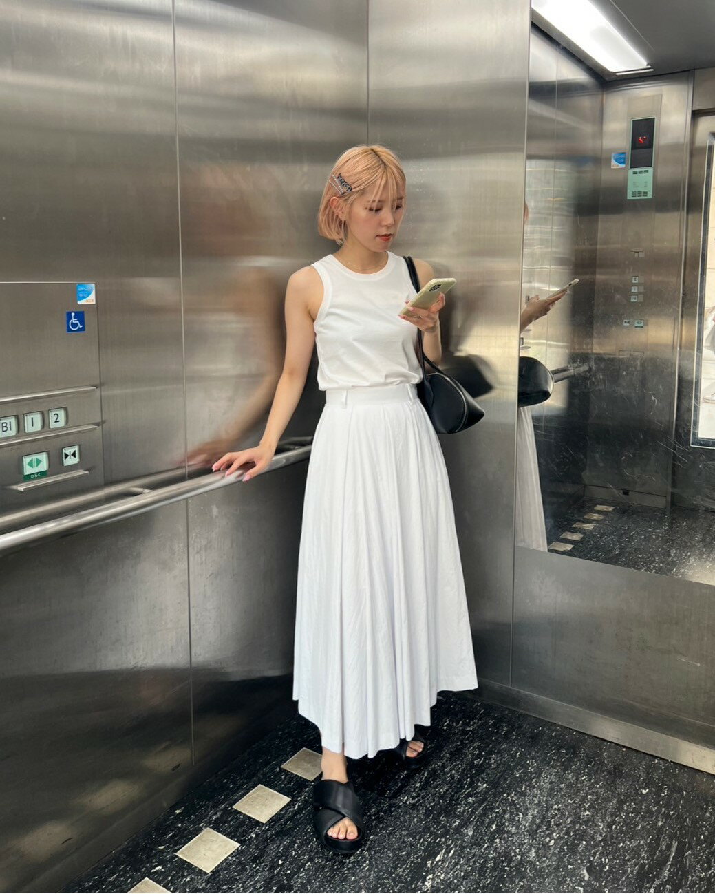 LE CIEL BLEU | タフタミディスカート / Taffeta Midi Skirt | Rakuten