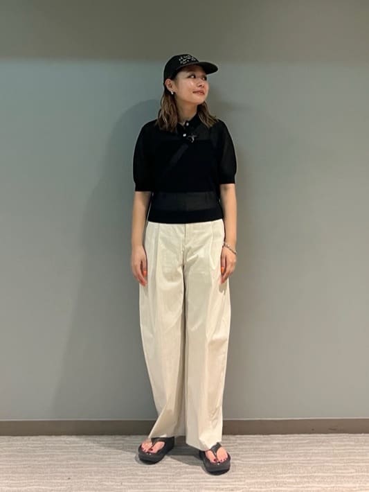 25SS今季新品 接触冷感 BEAUTY&YOUTH タック カーブパンツ タック