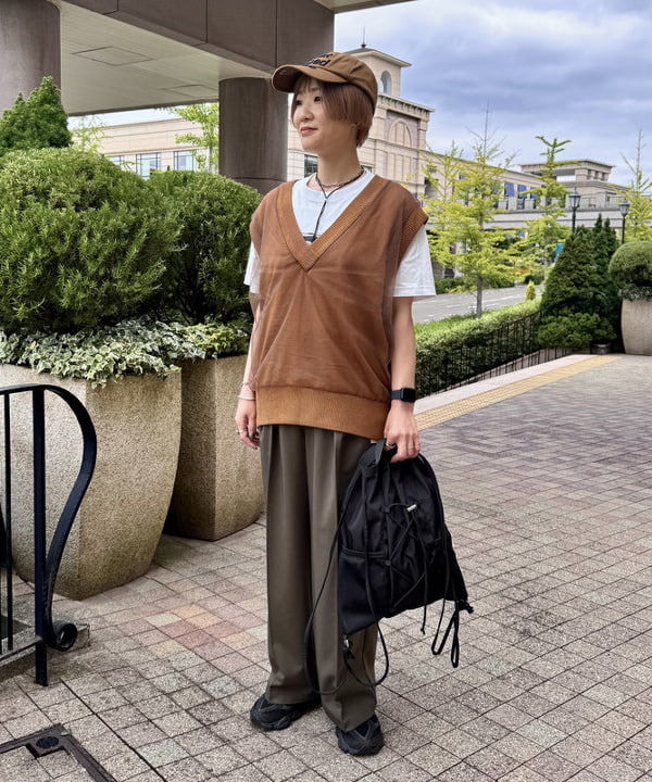 BEAMS HEARTのチュール レイヤード ベストを使ったコーディネートを紹介します。｜Rakuten Fashion(楽天ファッション／旧楽天ブランドアベニュー)6045229