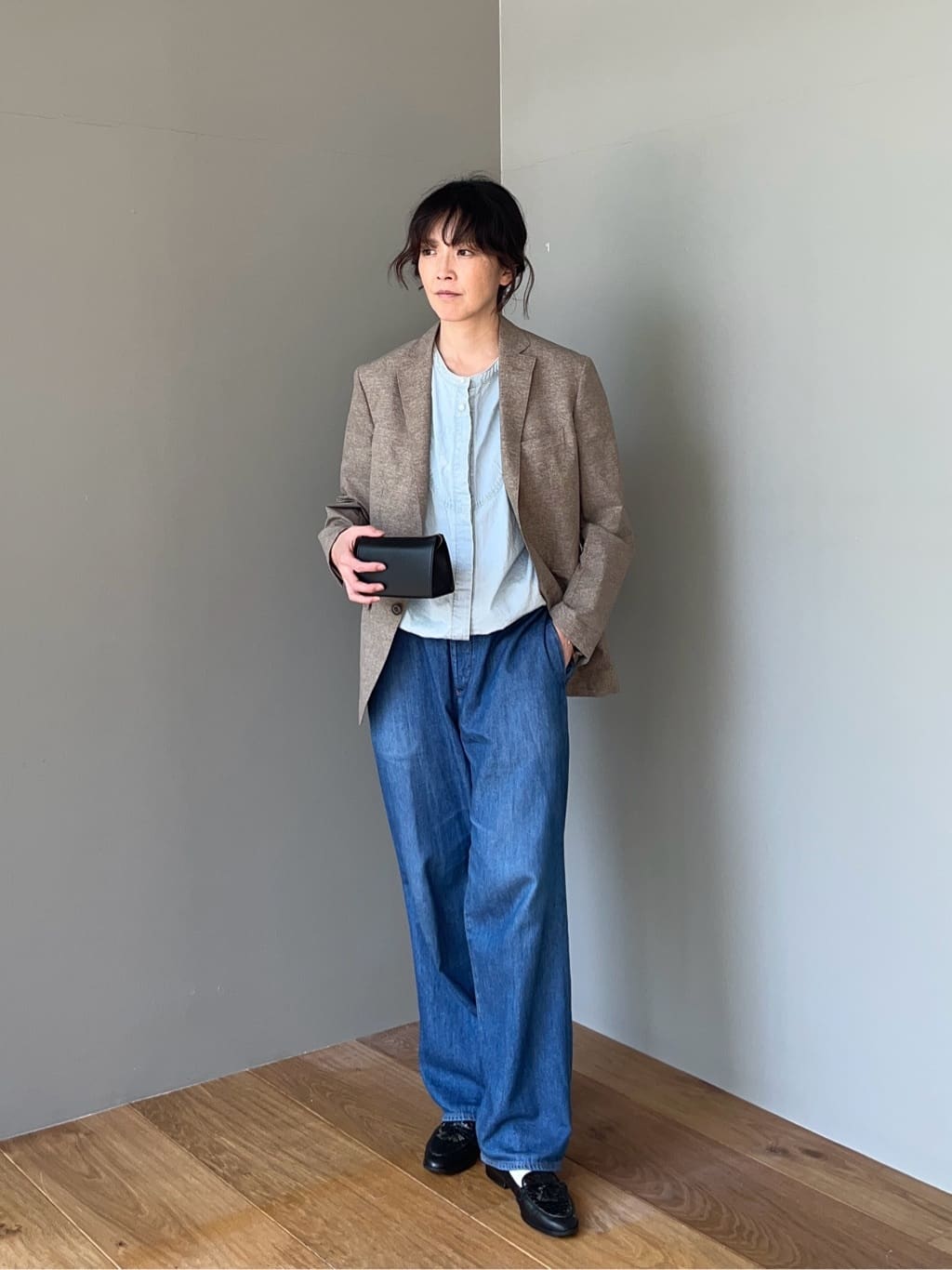 TAKEO KIKUCHIの【抗菌防臭】COOL DOTS(R)ドビープリント ジャケットを使ったコーディネートを紹介します。｜Rakuten Fashion(楽天ファッション／旧楽天ブランドアベニュー)6048238