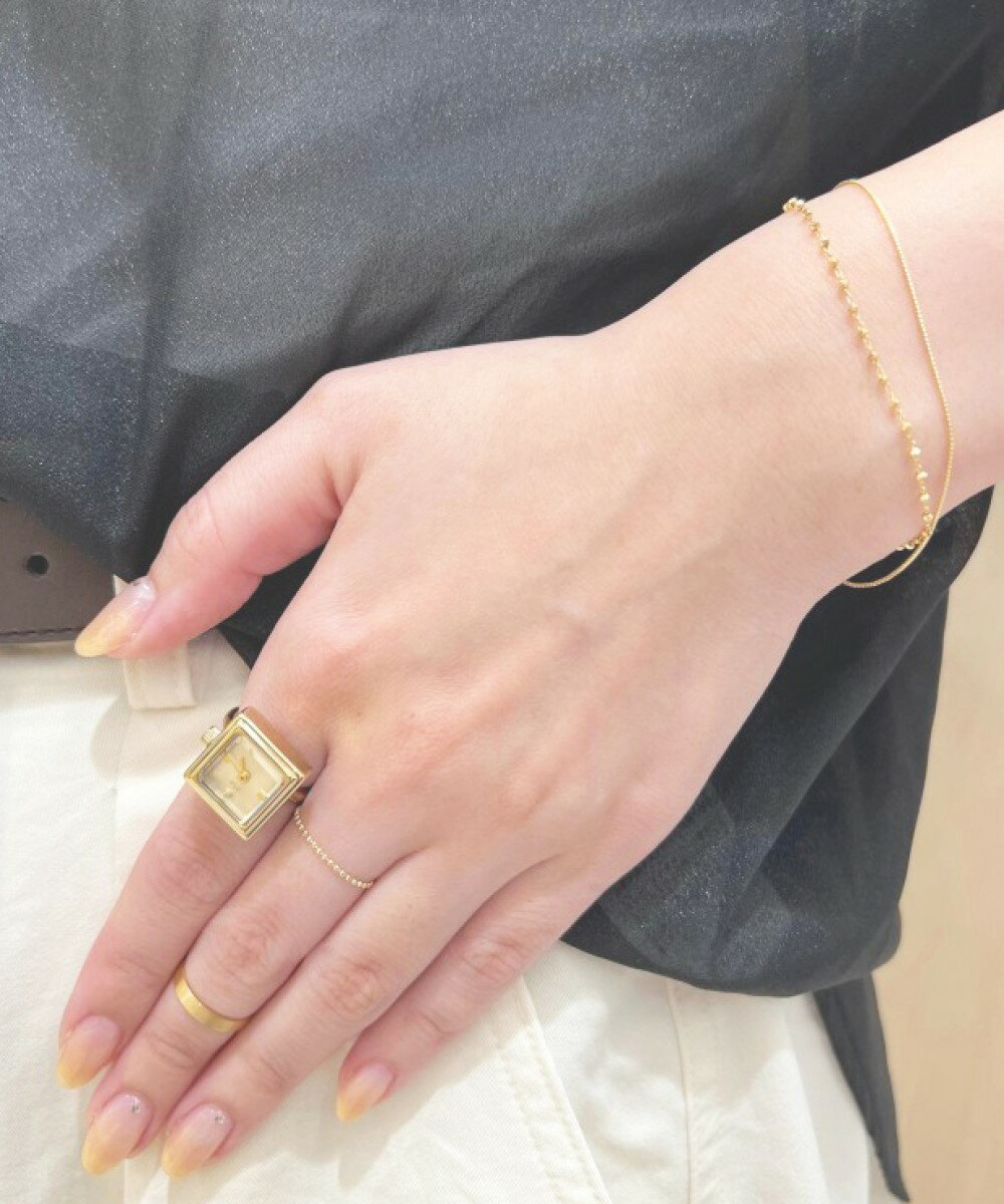 ete | [レイヤード] K10YG ボールチェーン リング | Rakuten Fashion