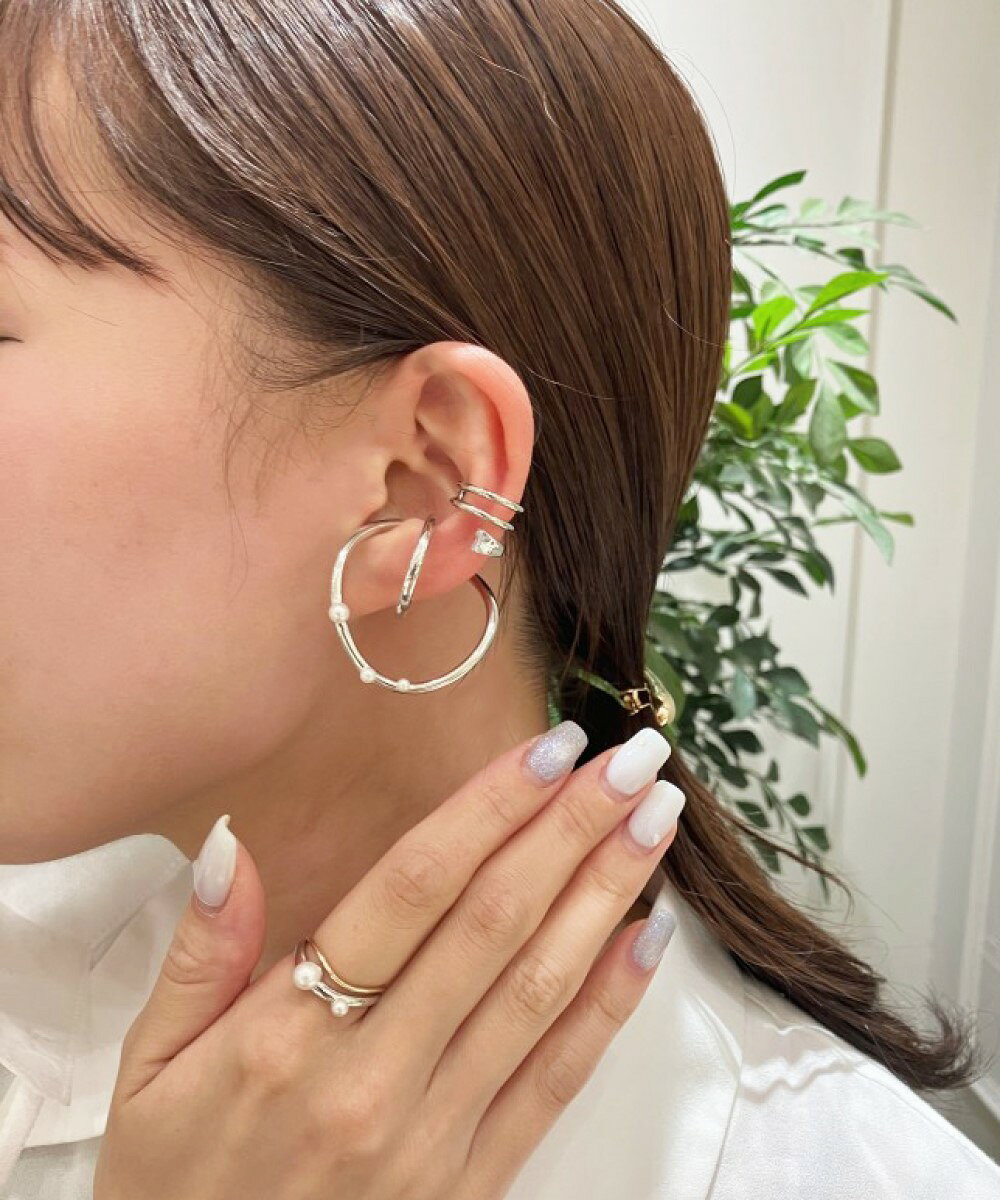 ete | [レイヤード] K10YG ウェーヴ リング | Rakuten Fashion(楽天