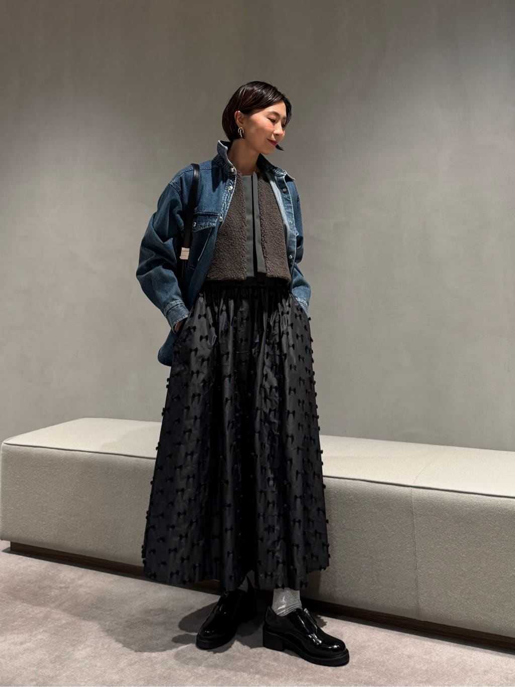 UNITED ARROWS LTD. OUTLET | リボン カットジャガード コンビ