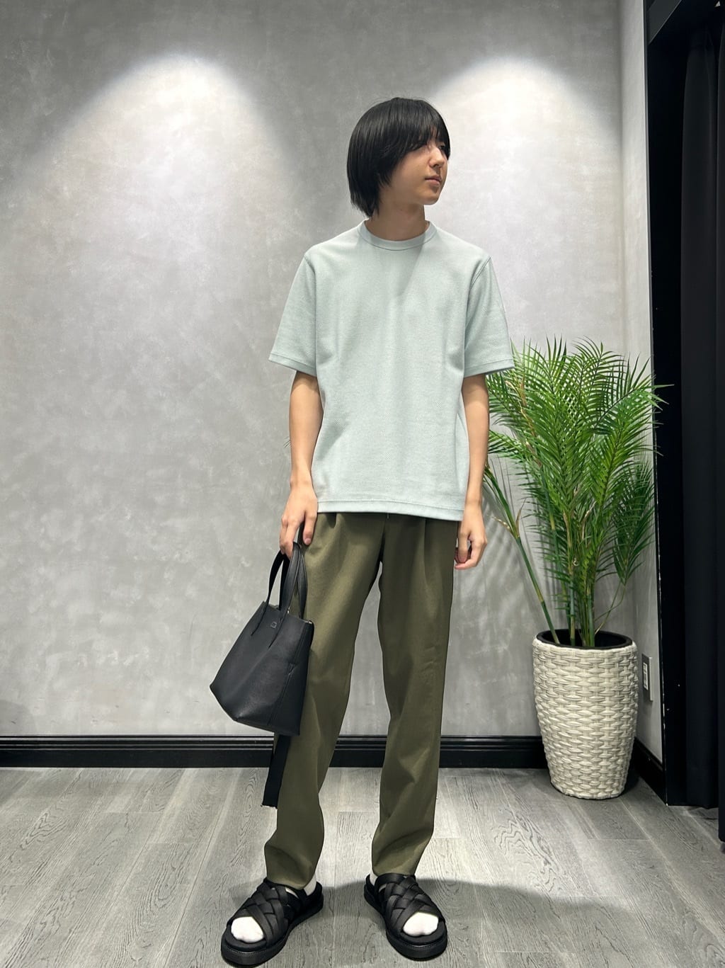 TAKEO KIKUCHIの【尾州織/Made in JAPAN】メランジ Tシャツを使ったコーディネートを紹介します。｜Rakuten Fashion(楽天ファッション／旧楽天ブランドアベニュー)6050537