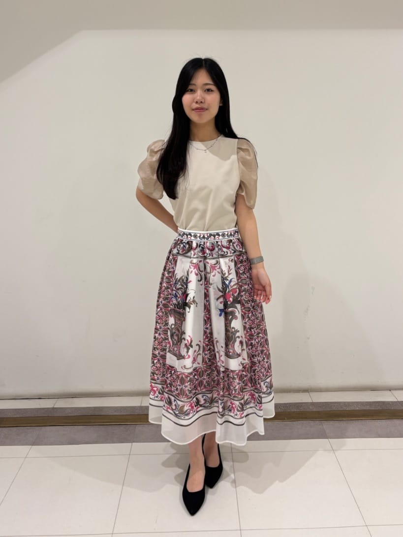 Viaggio Bluのシアースリーブカットソー≪手洗い可能≫を使ったコーディネートを紹介します。｜Rakuten Fashion(楽天ファッション／旧楽天ブランドアベニュー)6050658