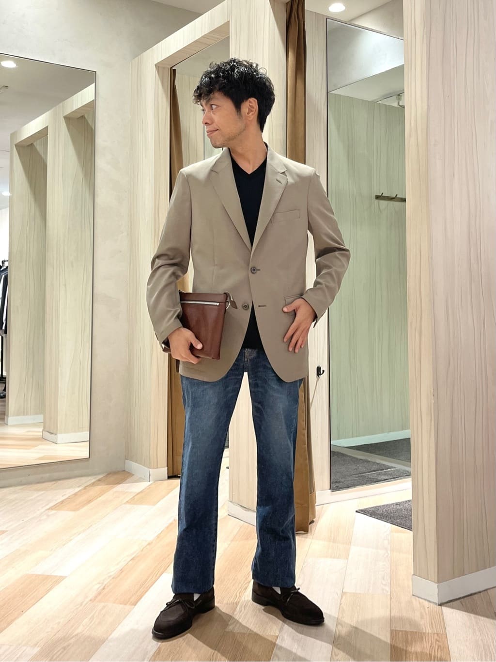 TAKEO KIKUCHIの【COOL CITY WEAR】アーバンクール ジャケット /接触冷感・吸水速乾を使ったコーディネートを紹介します。｜Rakuten Fashion(楽天ファッション／旧楽天ブランドアベニュー)6054235