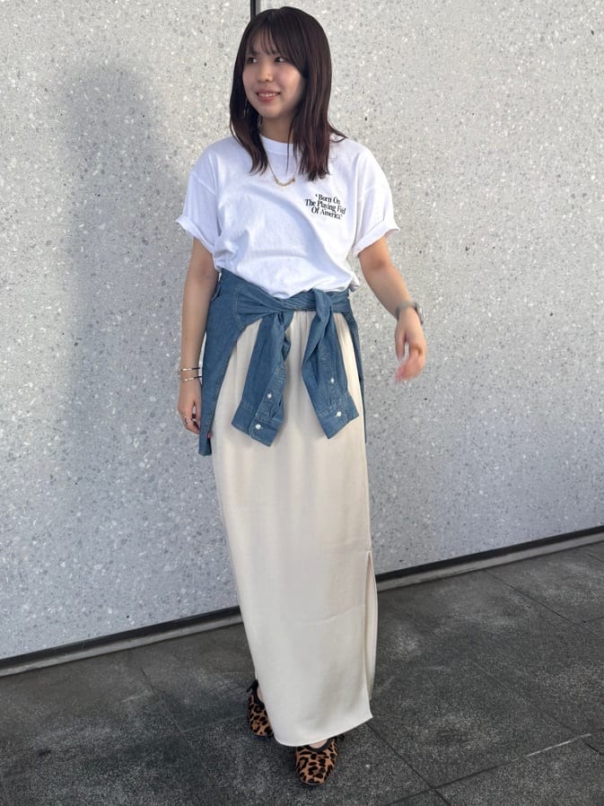 Spick & Span | 《追加》サテンイージースカート | Rakuten Fashion