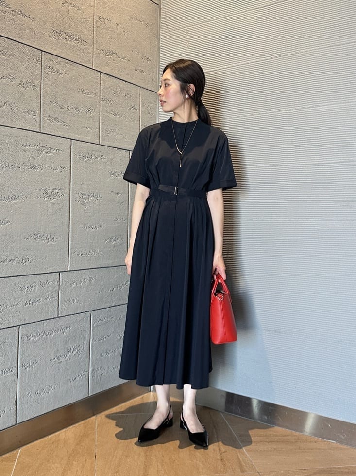 新品　ウエスト ベルト ショートスリーブ ワンピース マシンウォッシャブル UNITED ARROWS LTD. OUTLET | ウエスト ベルト ショートスリーブ