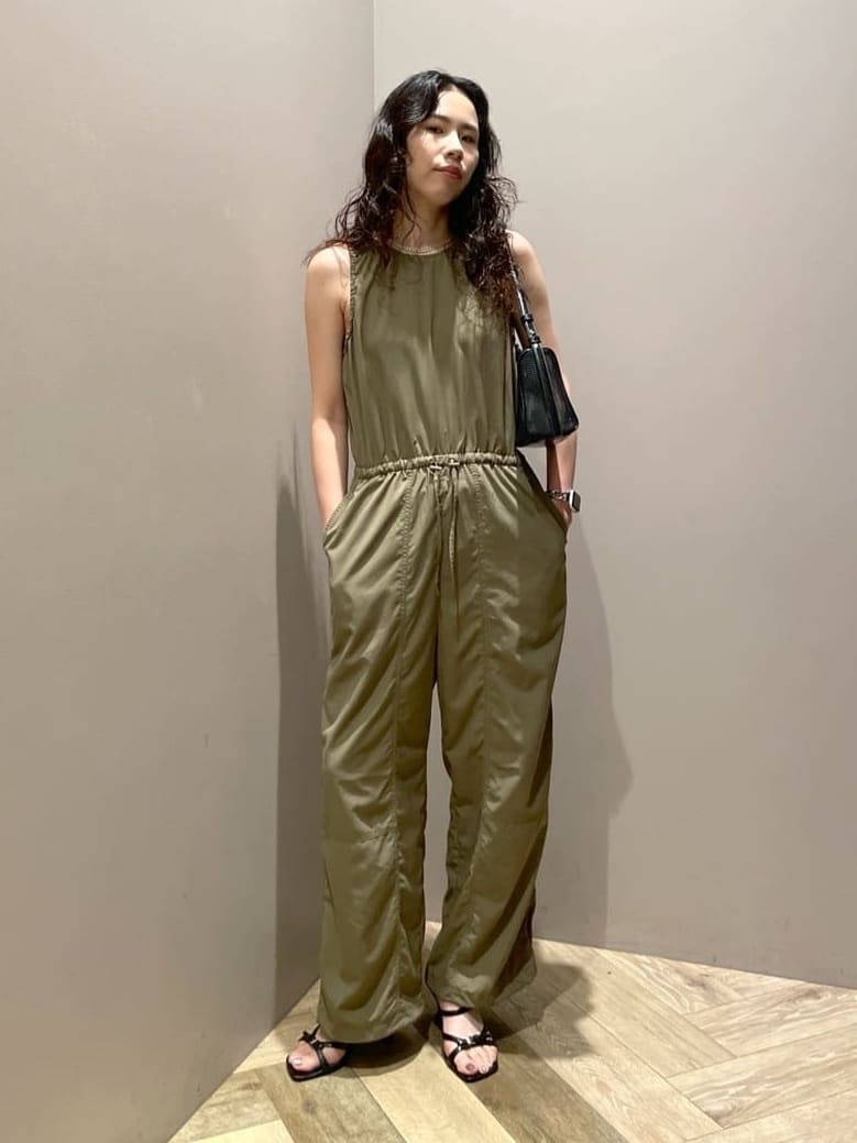 moussy | NYLON GATHER ジャンプスーツ | Rakuten Fashion(楽天