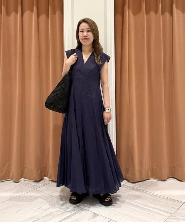 Demi-Luxe BEAMS | 【別注】MARIHA / 夏の月のワンピース ソリッド