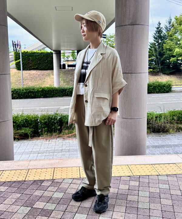 BEAMS HEARTのフレンチスリーブ ジャケット 半袖ジャケット レディースを使ったコーディネートを紹介します。｜Rakuten Fashion(楽天ファッション／旧楽天ブランドアベニュー)6057561