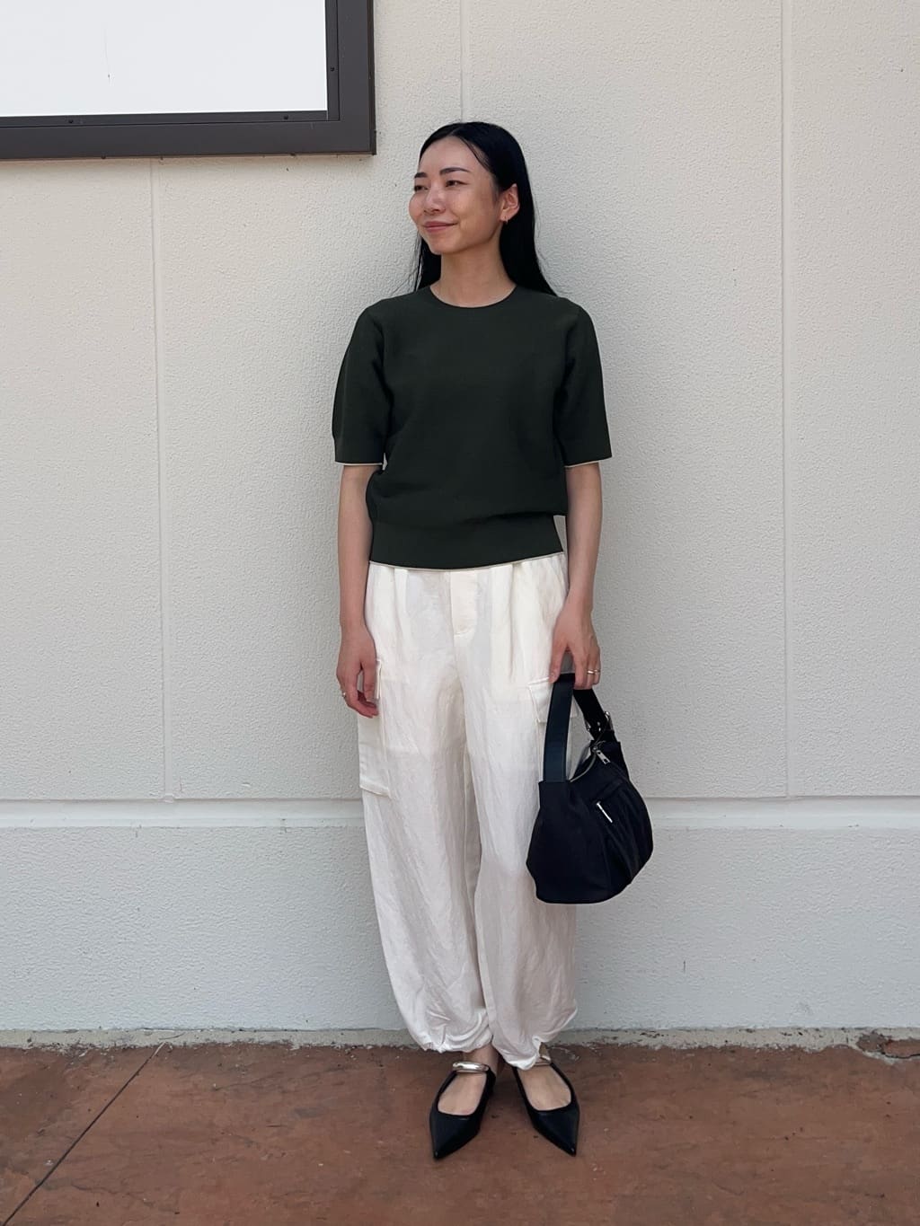 UNITED ARROWS LTD. OUTLETのラメライン ショートスリーブ ニットを使ったコーディネート | Rakuten ...