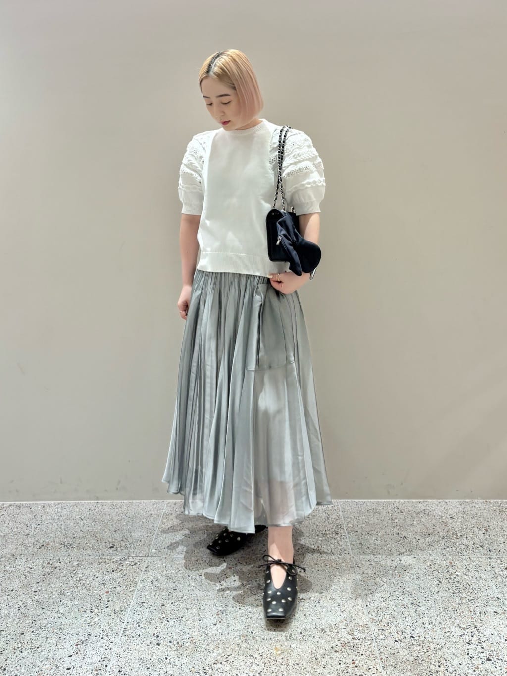 UNITED ARROWS LTD. OUTLET | レース コンビ パフ ニット