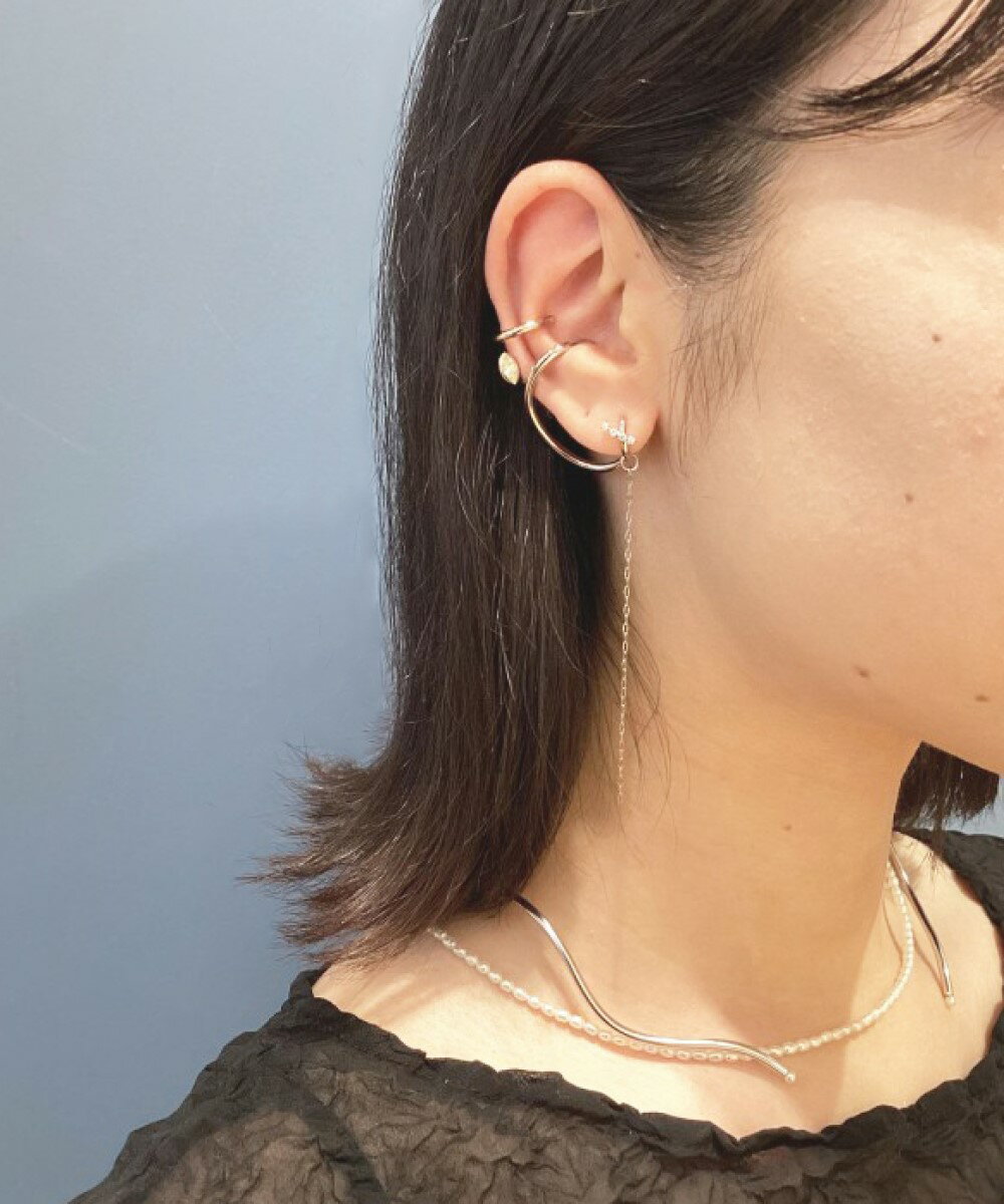ete | チェーン ビジュー イヤリング | Rakuten Fashion(楽天
