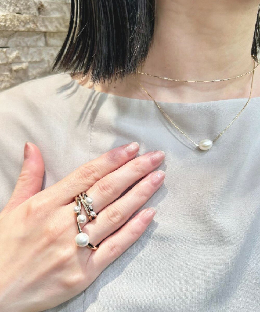 ete | [レイヤード] K18YG ハーフエタニティ リング | Rakuten Fashion