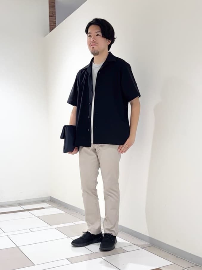 TAKEO KIKUCHIの【COOL CITY WEAR】エアートール オープンカラーシャツ /接触冷感・通気性を使ったコーディネートを紹介します。｜Rakuten Fashion(楽天ファッション／旧楽天ブランドアベニュー)6061480