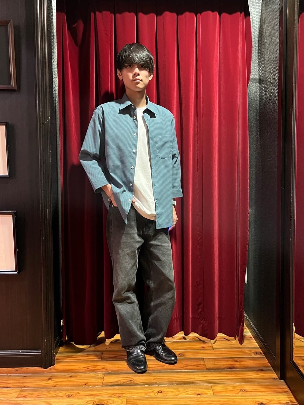 TAKEO KIKUCHIの【COOL CITY WEAR】DotAir(R)サッカー シャツを使ったコーディネートを紹介します。｜Rakuten Fashion(楽天ファッション／旧楽天ブランドアベニュー)6062860