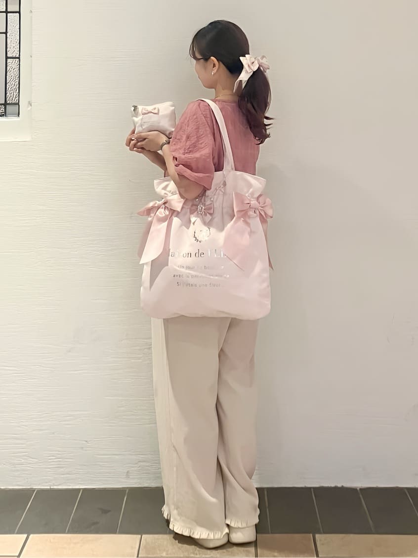 Maison de FLEUR | ダブルリボンギャザートートバッグ | Rakuten