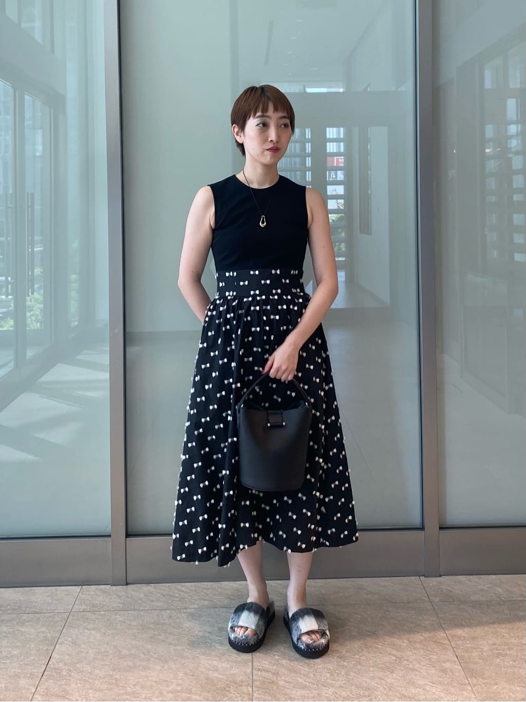 UNITED ARROWS LTD. OUTLET | リボン カットジャガード コンビ