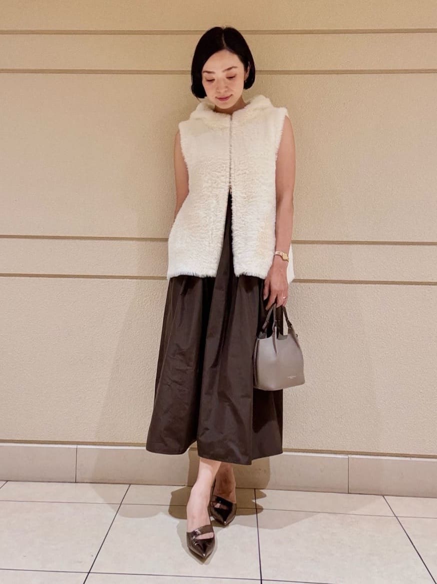 ANAYI | マイクロタフタサロペット スカート | Rakuten Fashion(楽天